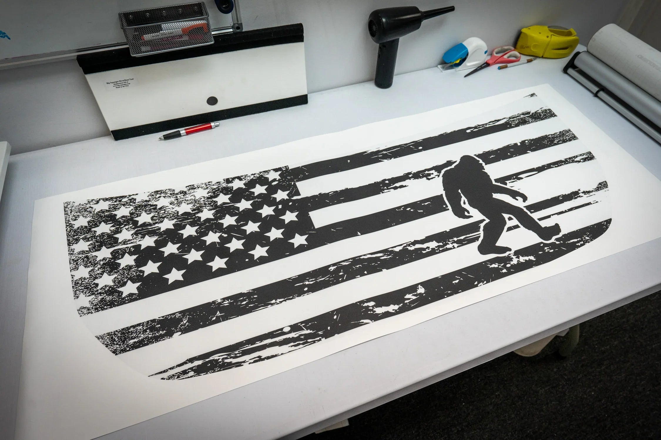 Stealth Clear American Flag Hood Overlay For 2021+ Bronco