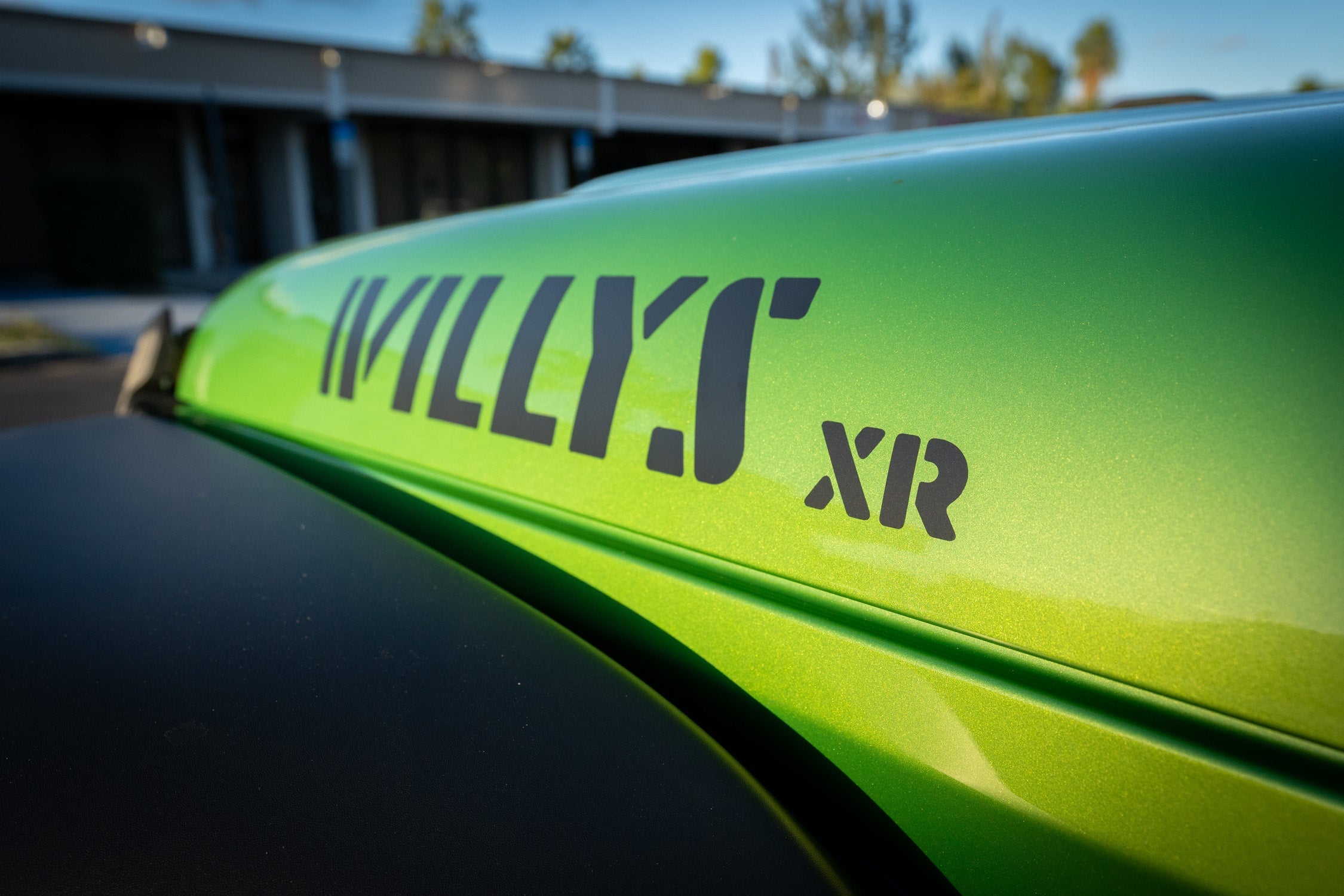 XR Stencil Style Hood Decals For 2022+ Wrangler Willys Xtreme Recon