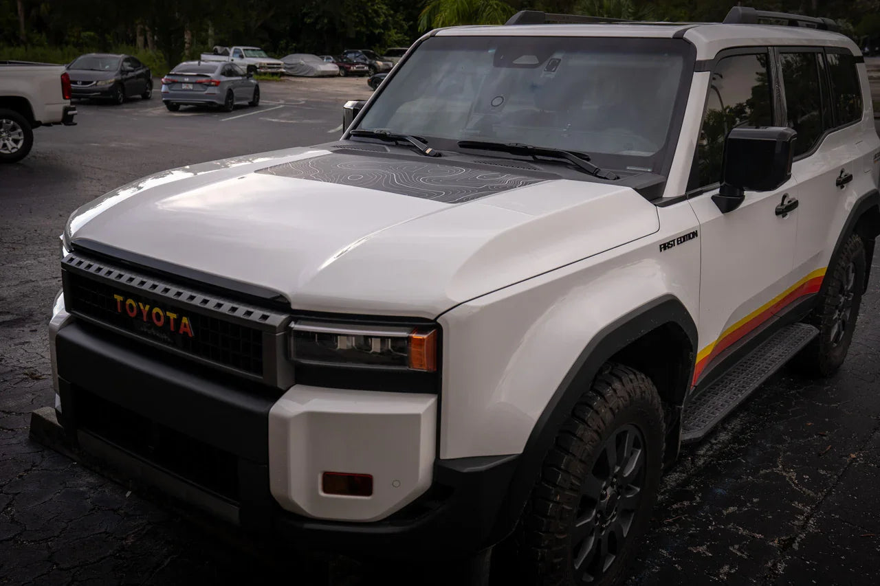 Topographic Hood Overlay (Printed Series) For 2024+ Land Cruiser
