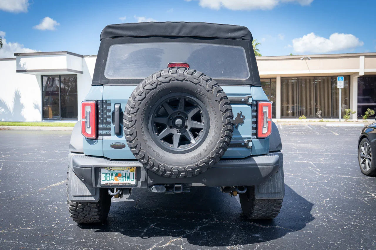American Flag Middle Tailgate Overlays For 2021+ Bronco