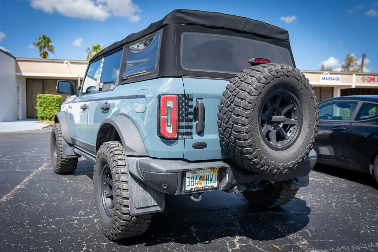 American Flag Middle Tailgate Overlays For 2021+ Bronco
