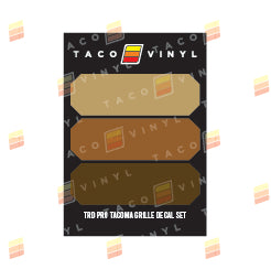 Pro Grille Decals For Tacoma