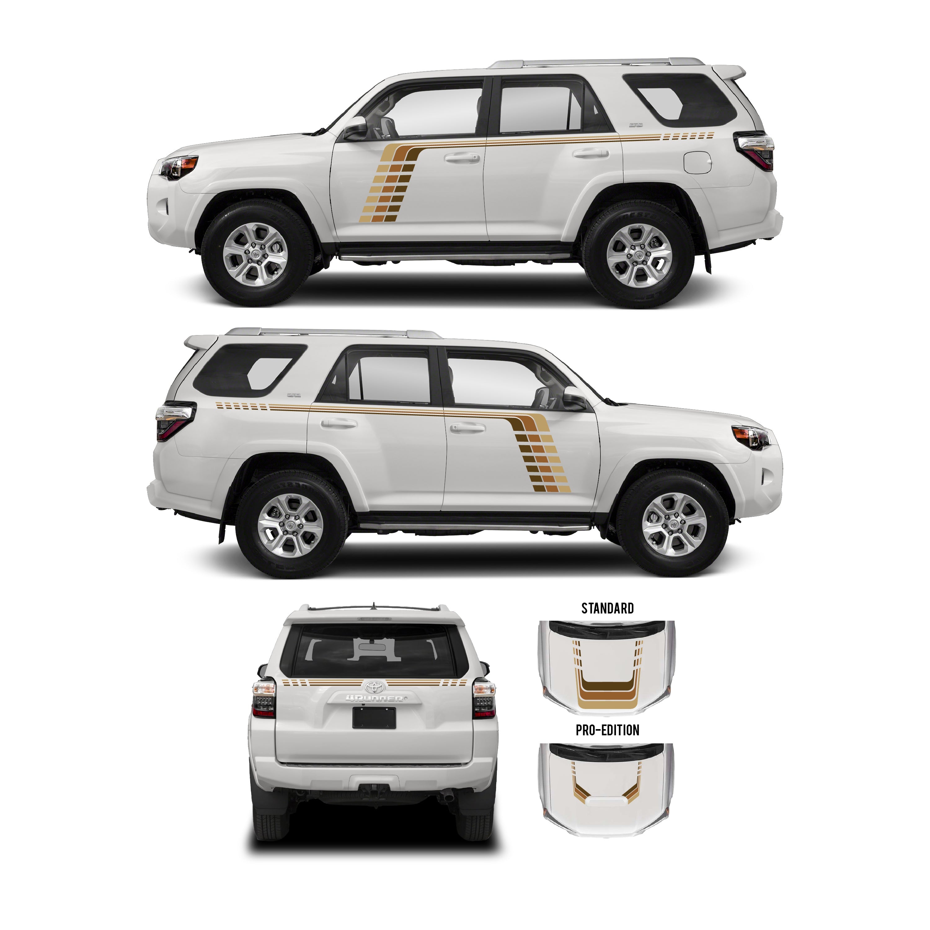 2010+ Checkered Stripe Kit For 4Runner