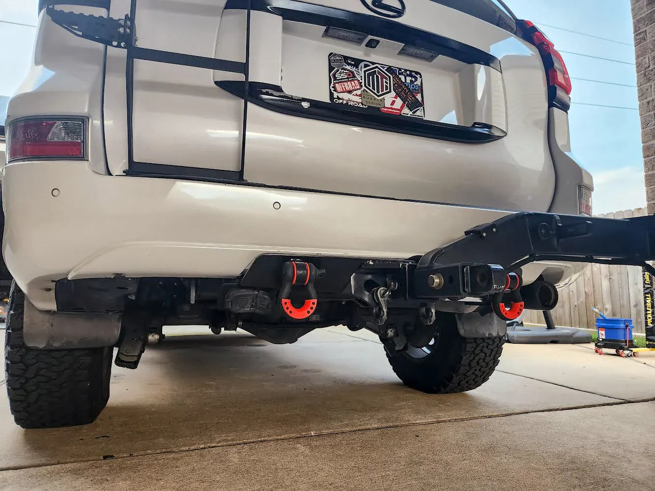 NYTOP Rear Tow Hitch Receiver Hybrid Bumper For 2014-2023 Lexus GX460
