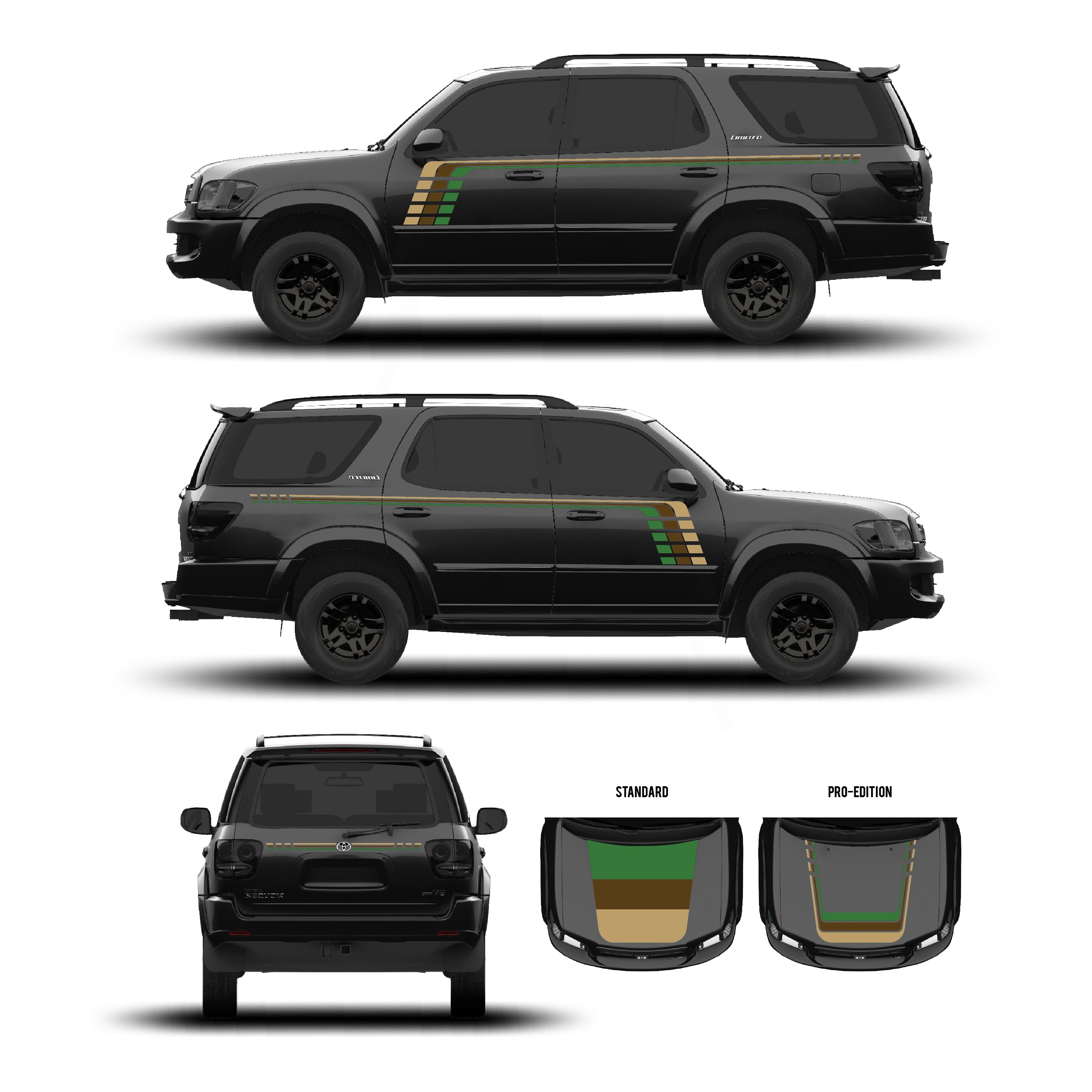 2001–07 Checkered Stripe Kit For Sequoia