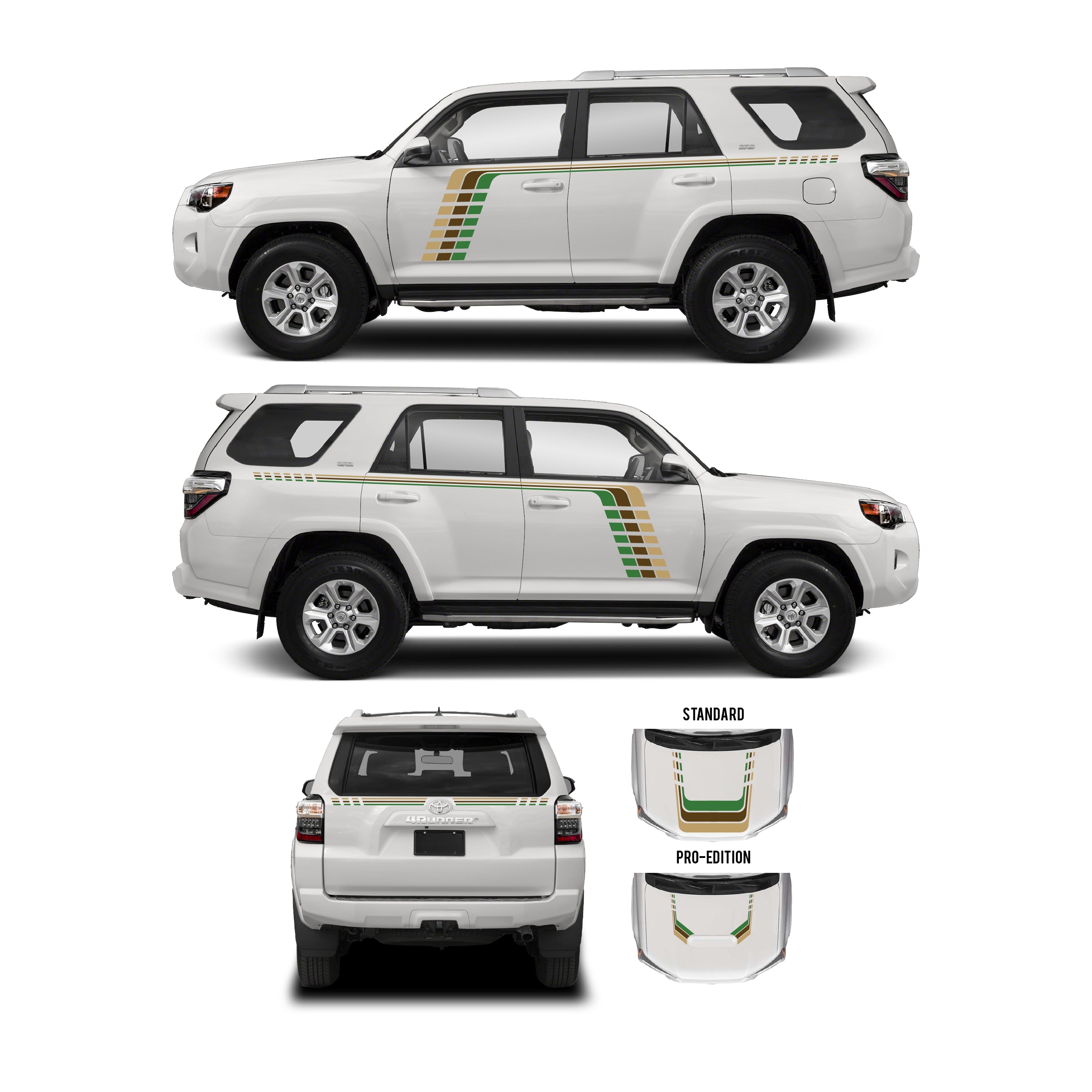 2010+ Checkered Stripe Kit For 4Runner