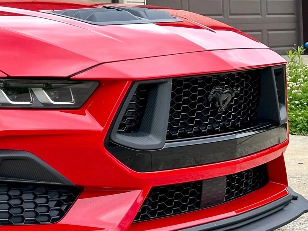 NYTOP Dry Carbon Grille Inserts For 2024-Current Ford Mustang GT