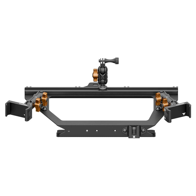 Expedition Essentials Dash Mount With Dual Phone Holders, GoPro and CB Mic Holders | 2021-2026 Ford Bronco & Bronco Raptor (Non-Sport)