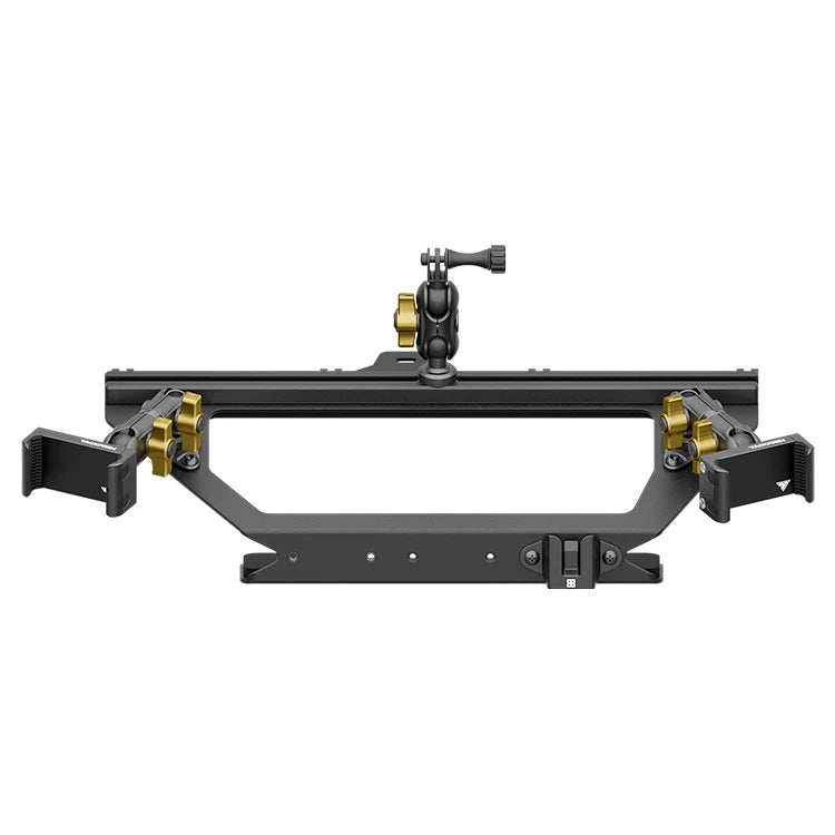 Expedition Essentials Dash Mount With Dual Phone Holders, GoPro and CB Mic Holders | 2021-2026 Ford Bronco & Bronco Raptor (Non-Sport)