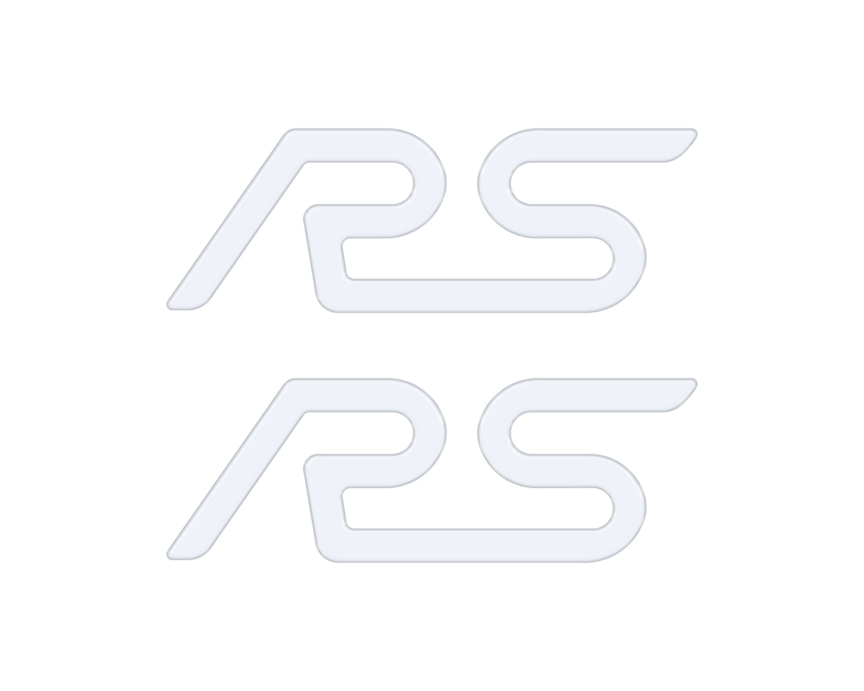 "RS" Spoiler Letter Inserts Fits 2016-2018 Ford Focus RS