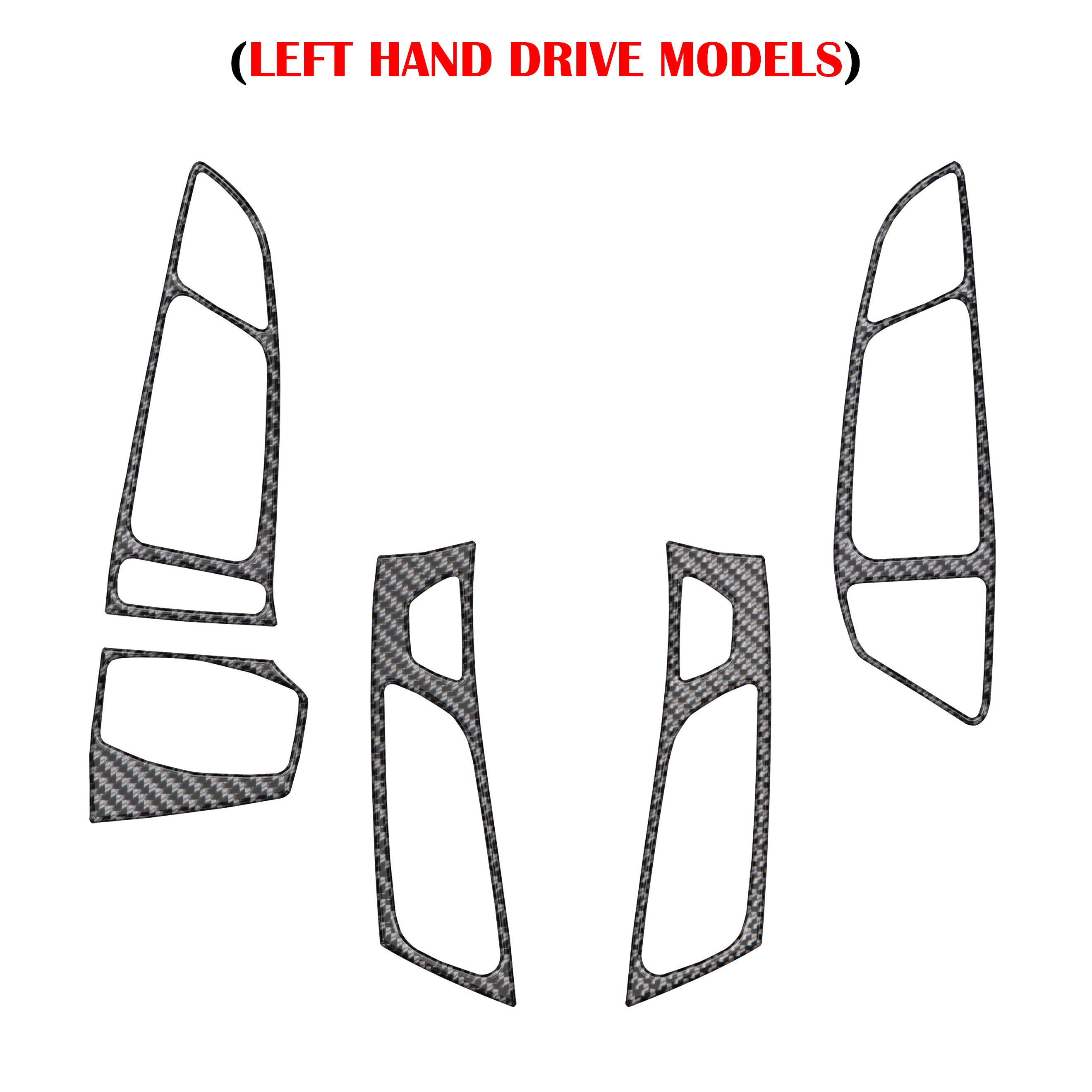 Interior Air Vent Accents Fits 2015-2018 Ford Focus, RS, ST