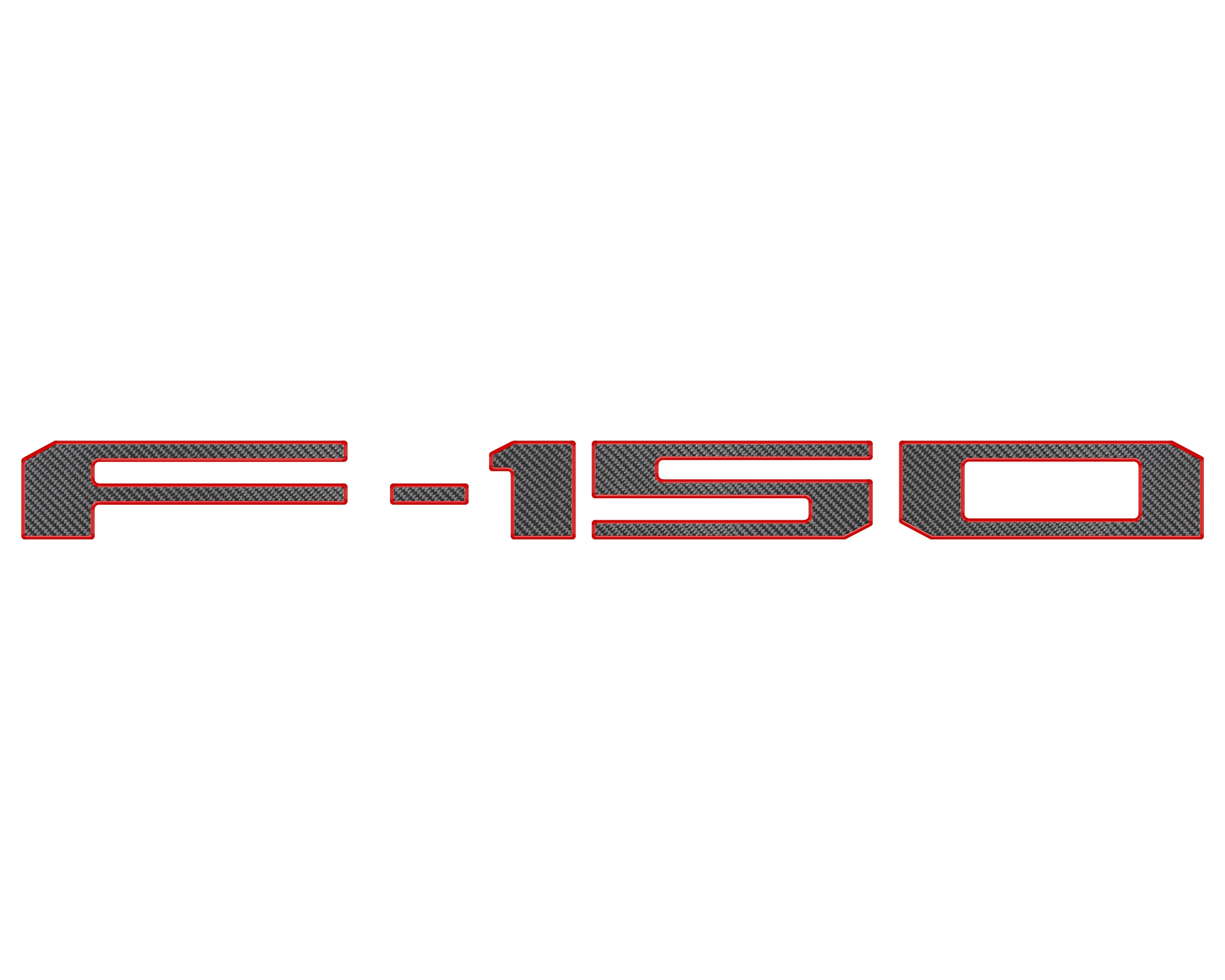 Rear Tailgate Letter Inserts Fits 2018-2020 Ford F-150
