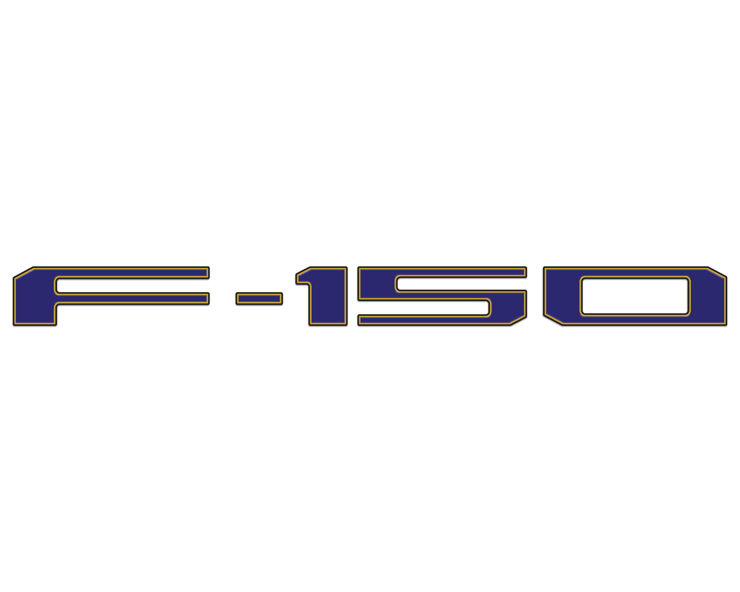 Football Themed Tailgate Letter Inserts Fits 2021-2026 Ford F-150