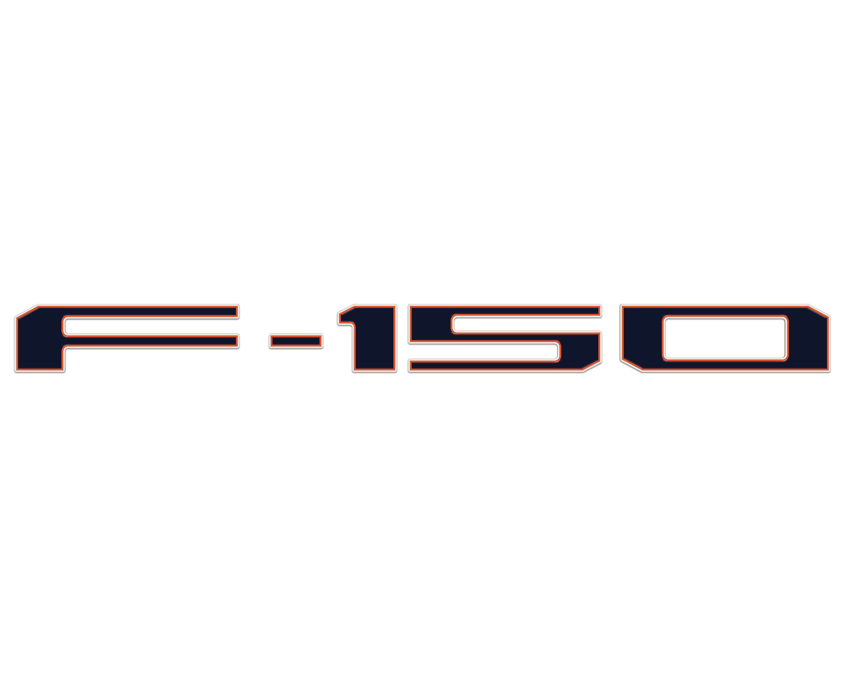 Football Themed Tailgate Letter Inserts Fits 2021-2026 Ford F-150