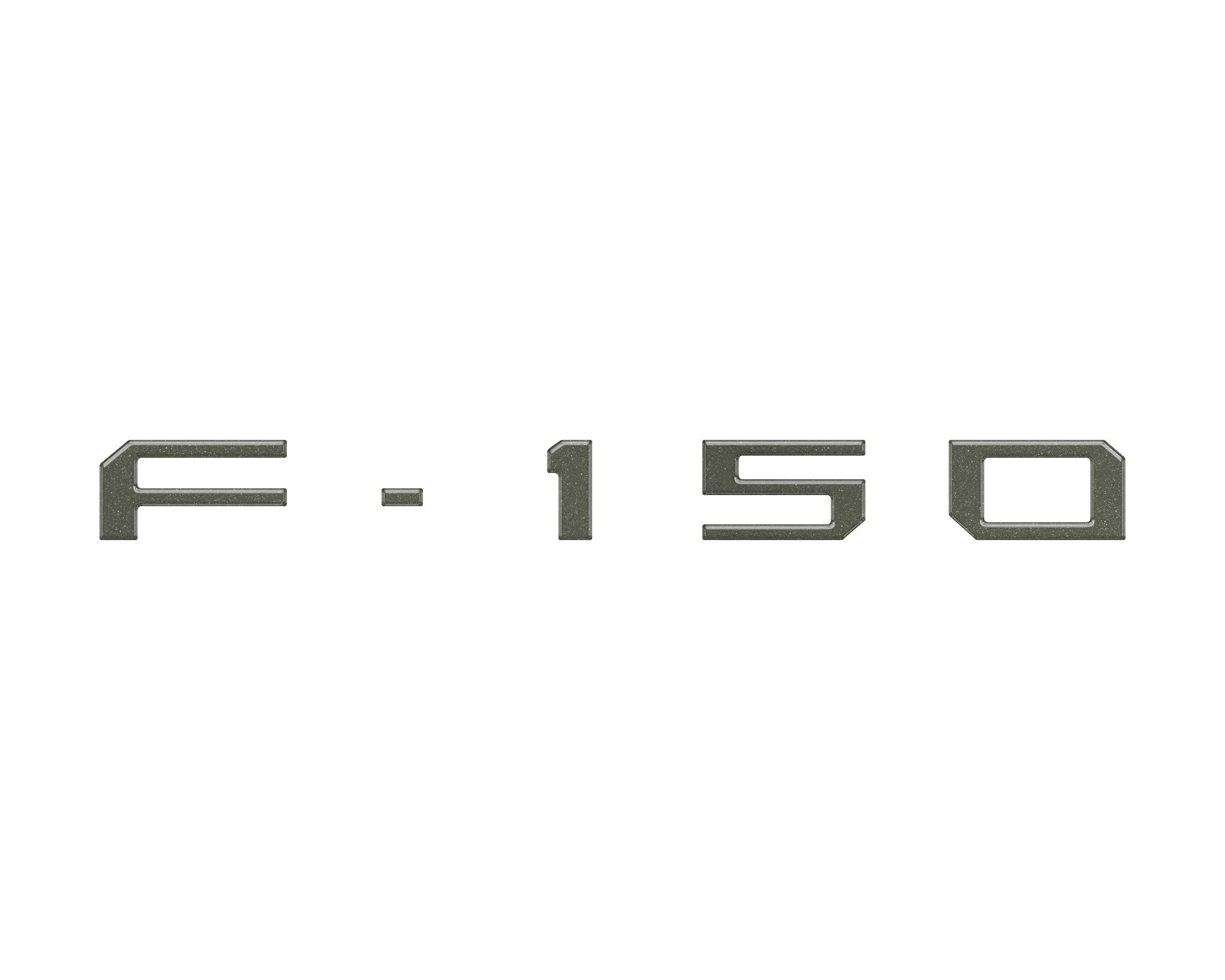 Passenger Cubby Letter Overlays Fits 2021-2026 Ford F-150 XL/STX