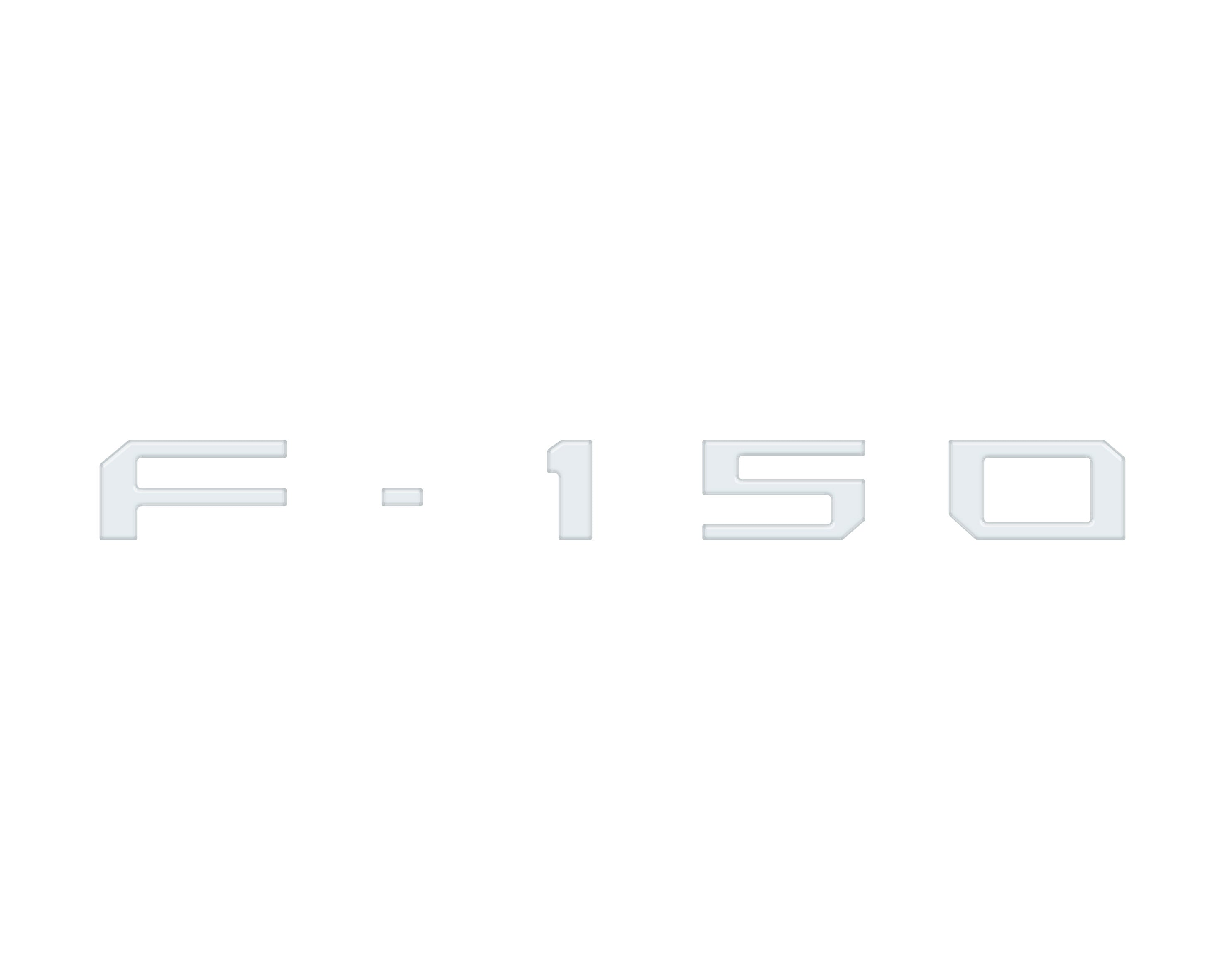 Passenger Cubby Letter Overlays Fits 2021-2026 Ford F-150 XL/STX