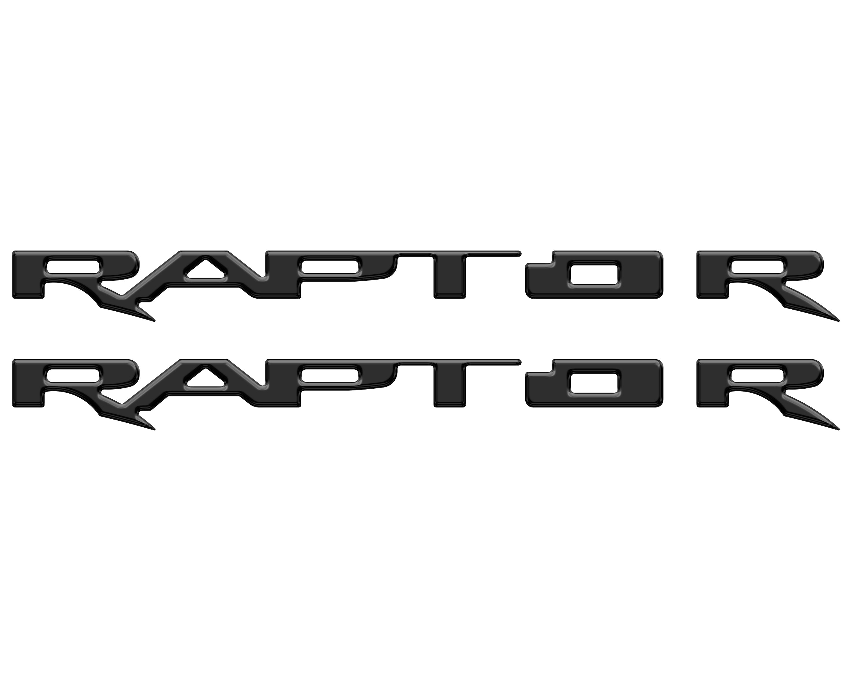 Running Board Emblem Overlays Fits 2017-2024 Ford F-150 Raptor