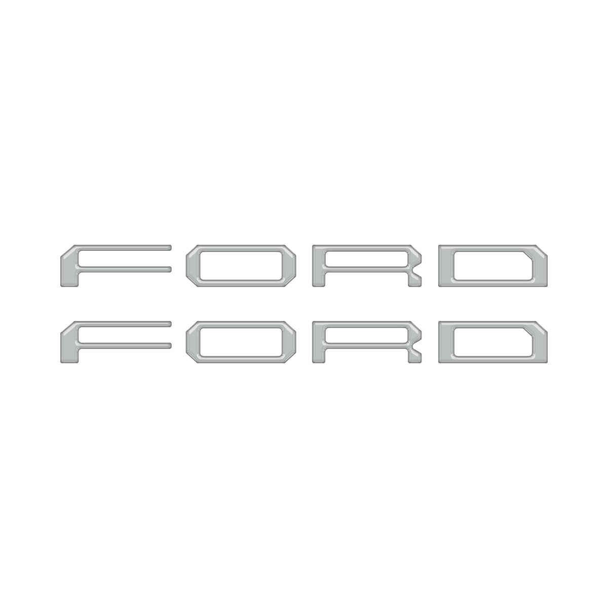 Tremor Running Board Letter Inserts Fits 2021-2024 Ford F-150