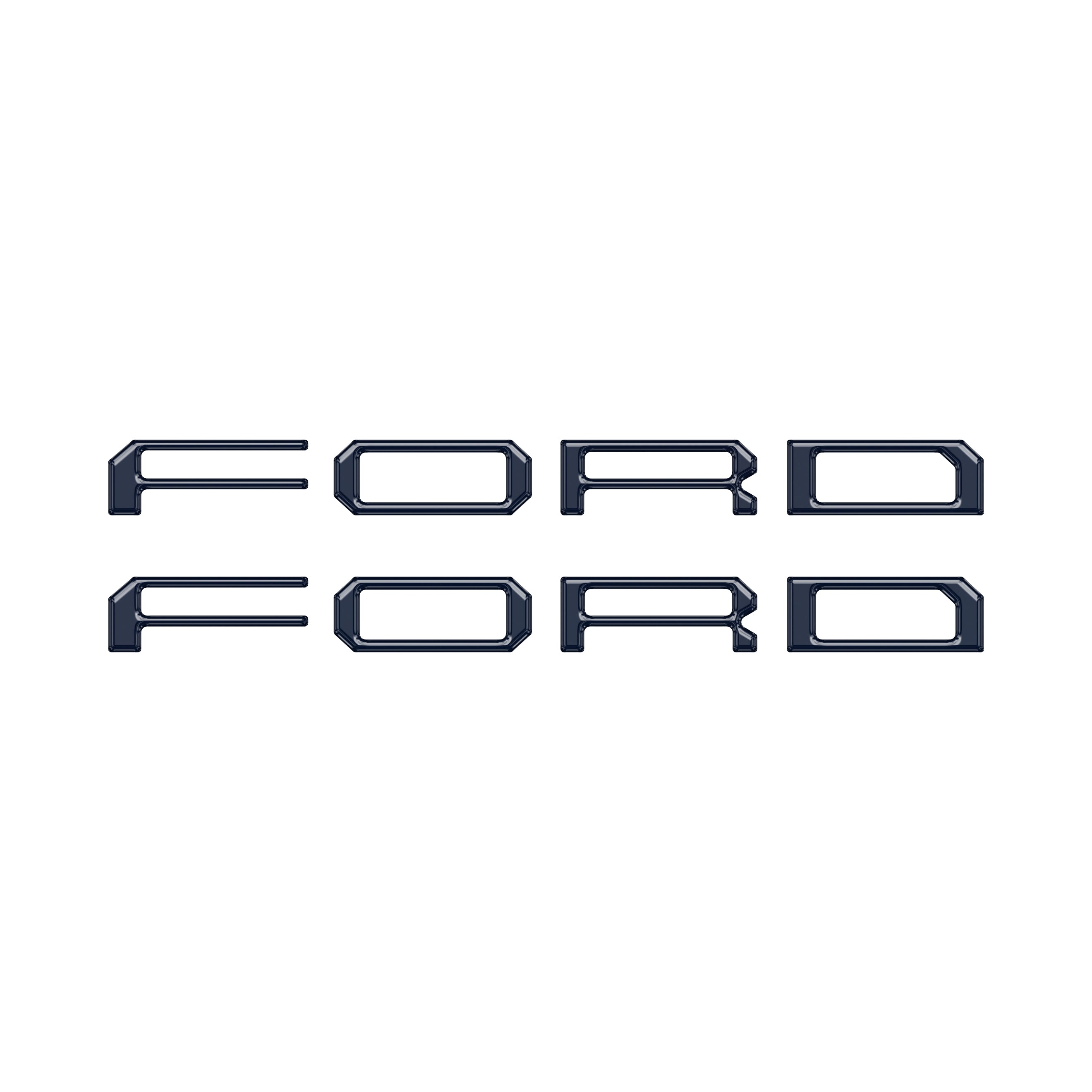 Tremor/Raptor Running Board Letter Inserts Fits 2025-2026 Ford F-150