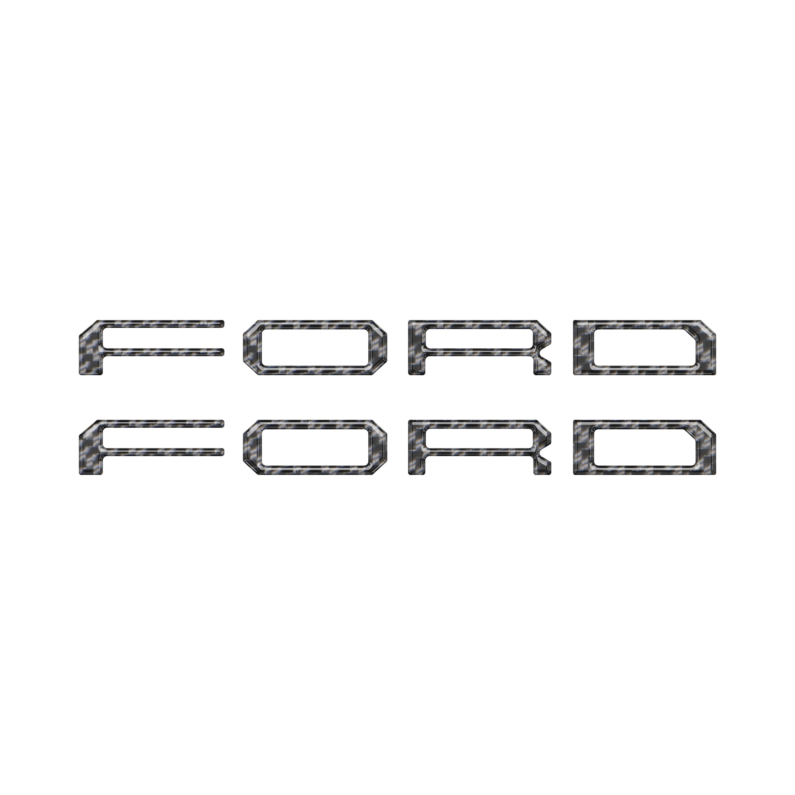 Tremor/Raptor Running Board Letter Inserts Fits 2025-2026 Ford F-150