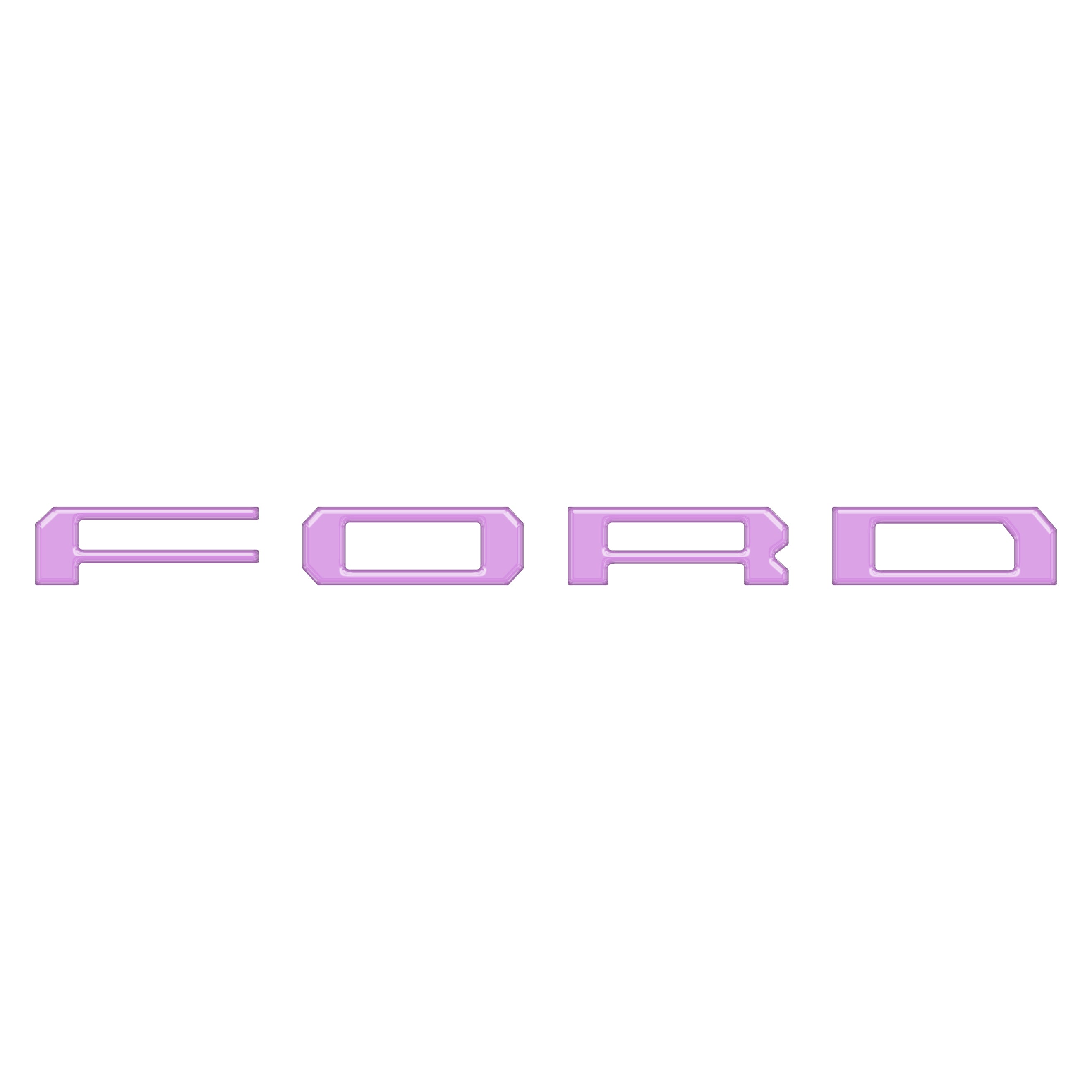 Inner Tailgate Letter Inserts Fits 2022-2026 Ford F-150 Lightning