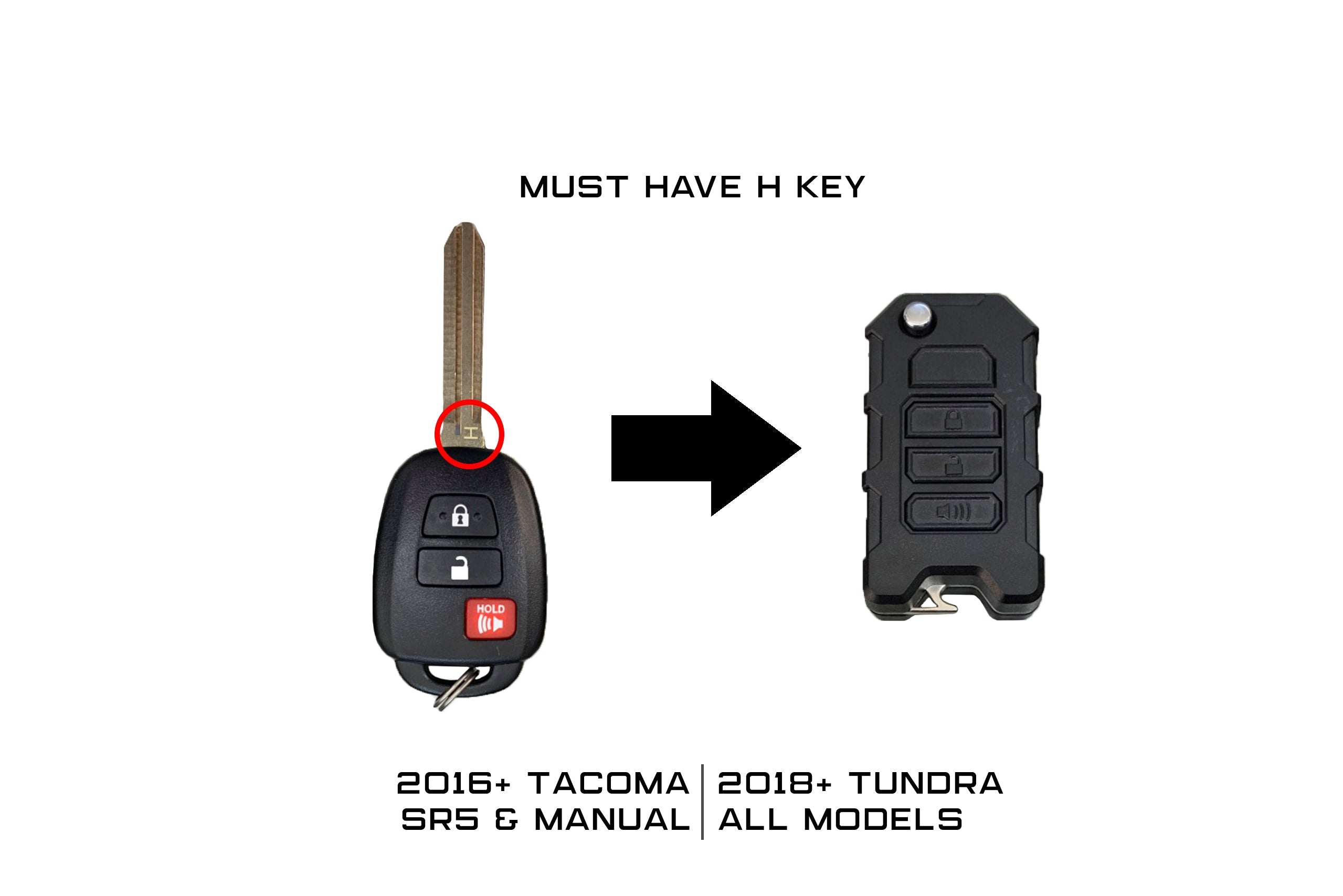 FlipFob - For Tacoma 16-23 / Tundra 18+ / 4Runner '20
