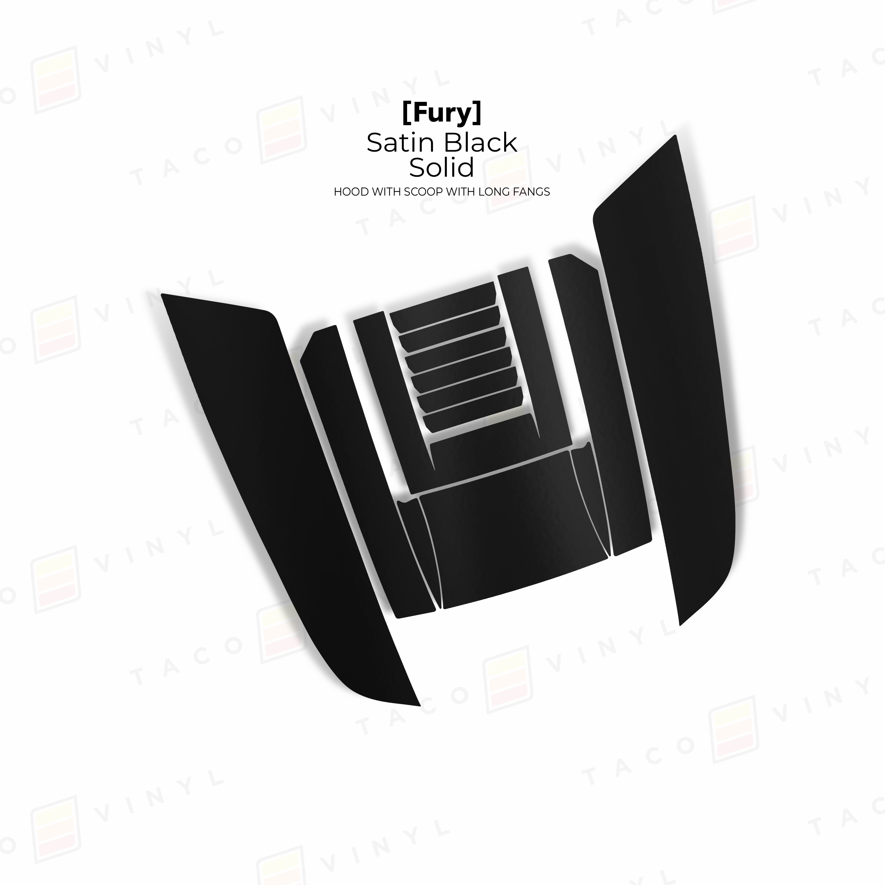2025+ Fury Hood Scoop Stamp (W/ Long Fangs) For 4Runner
