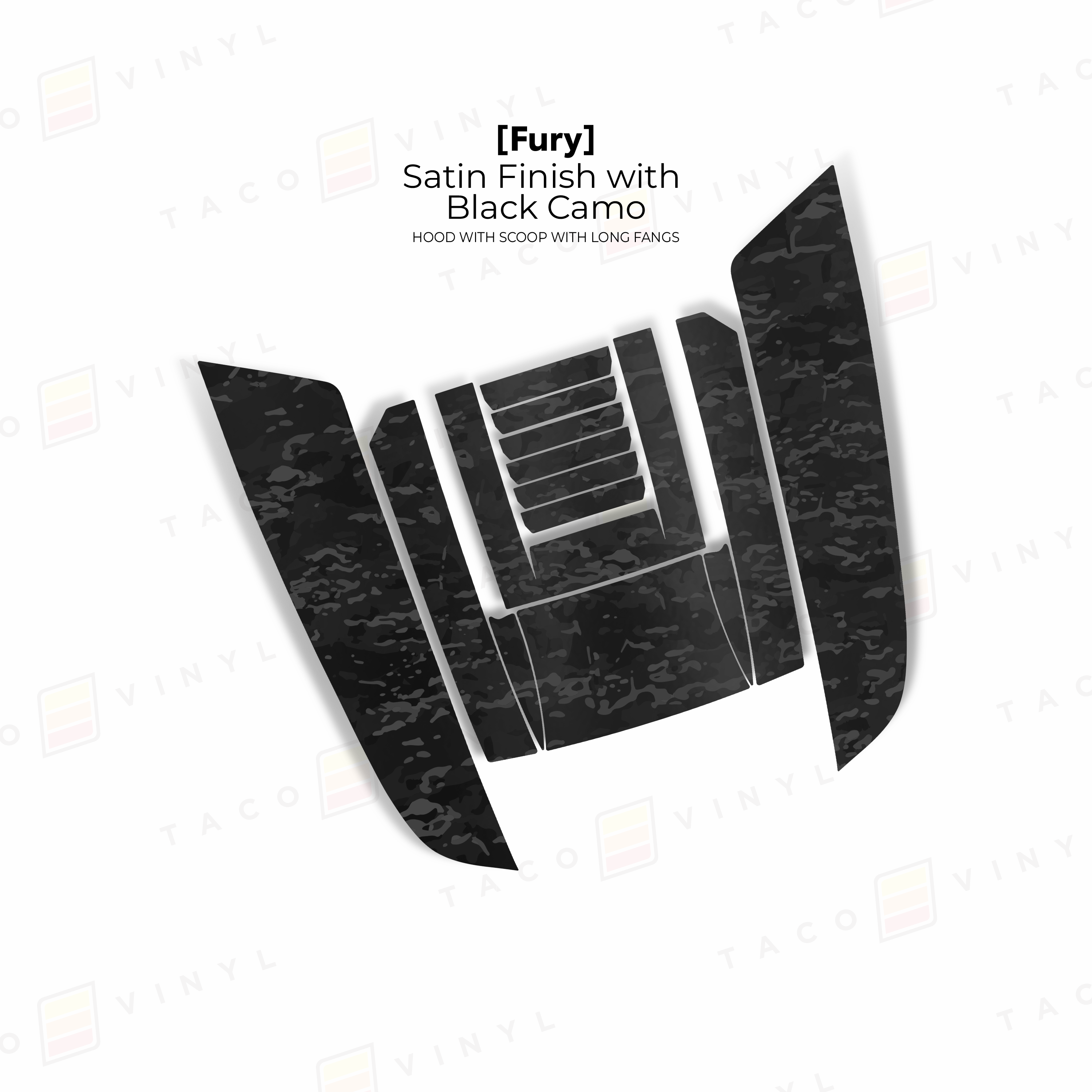 2025+ Fury Hood Scoop Stamp (W/ Long Fangs) For 4Runner