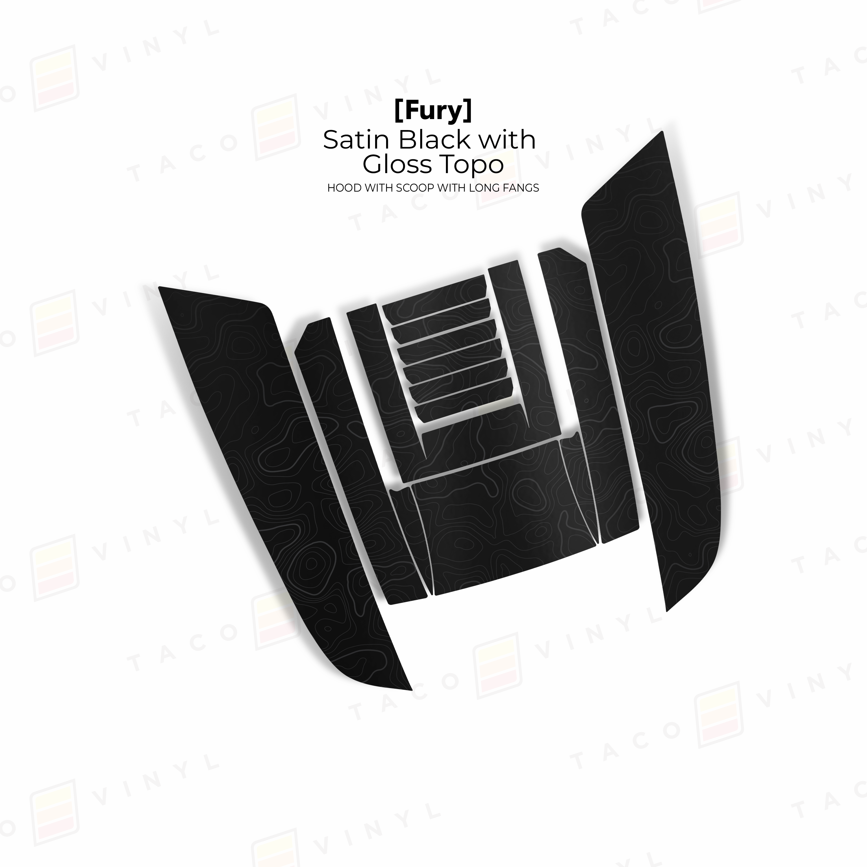 2025+ Fury Hood Scoop Stamp (W/ Long Fangs) For 4Runner
