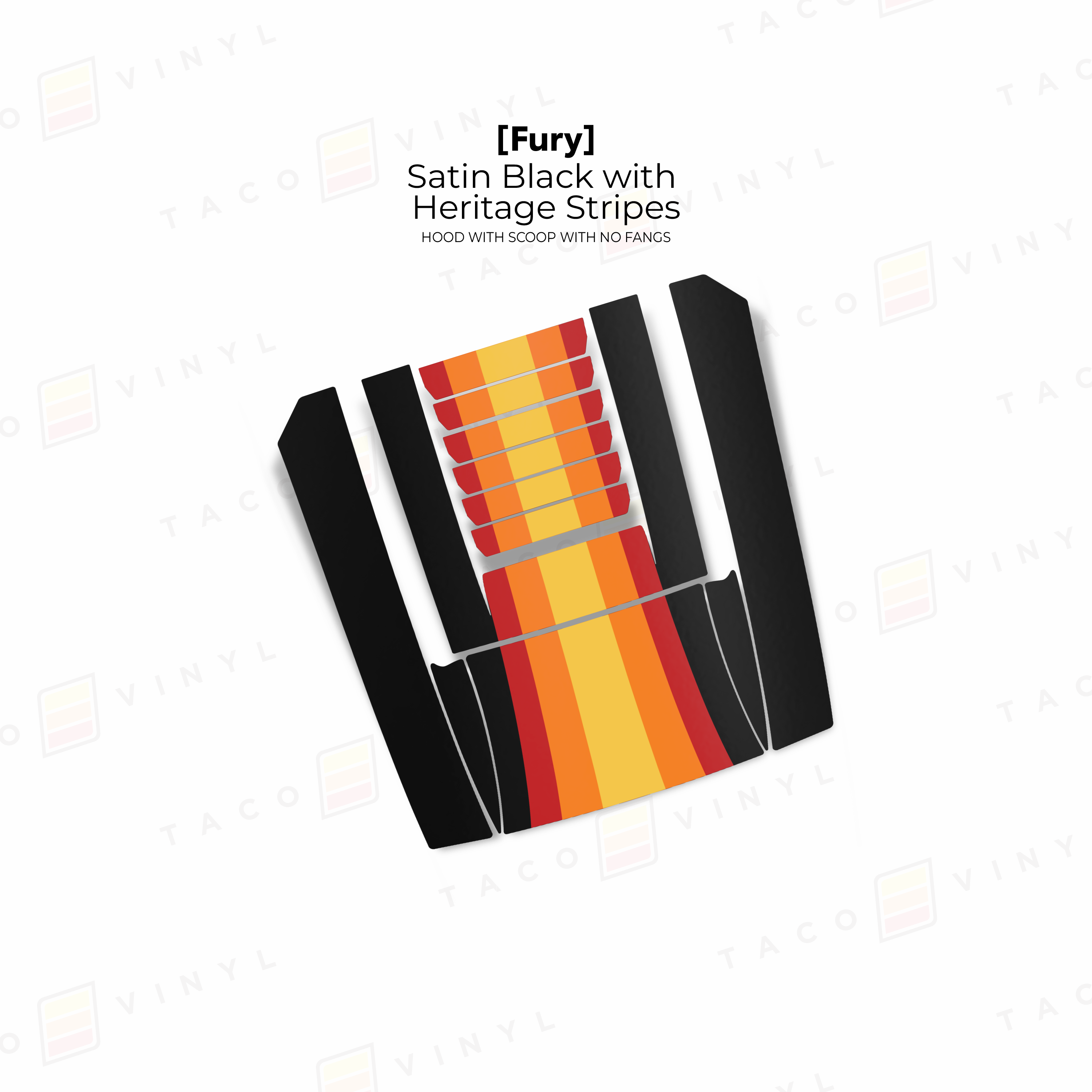 2025+ Fury Hood Scoop Stamp (W/ Long Fangs) For 4Runner