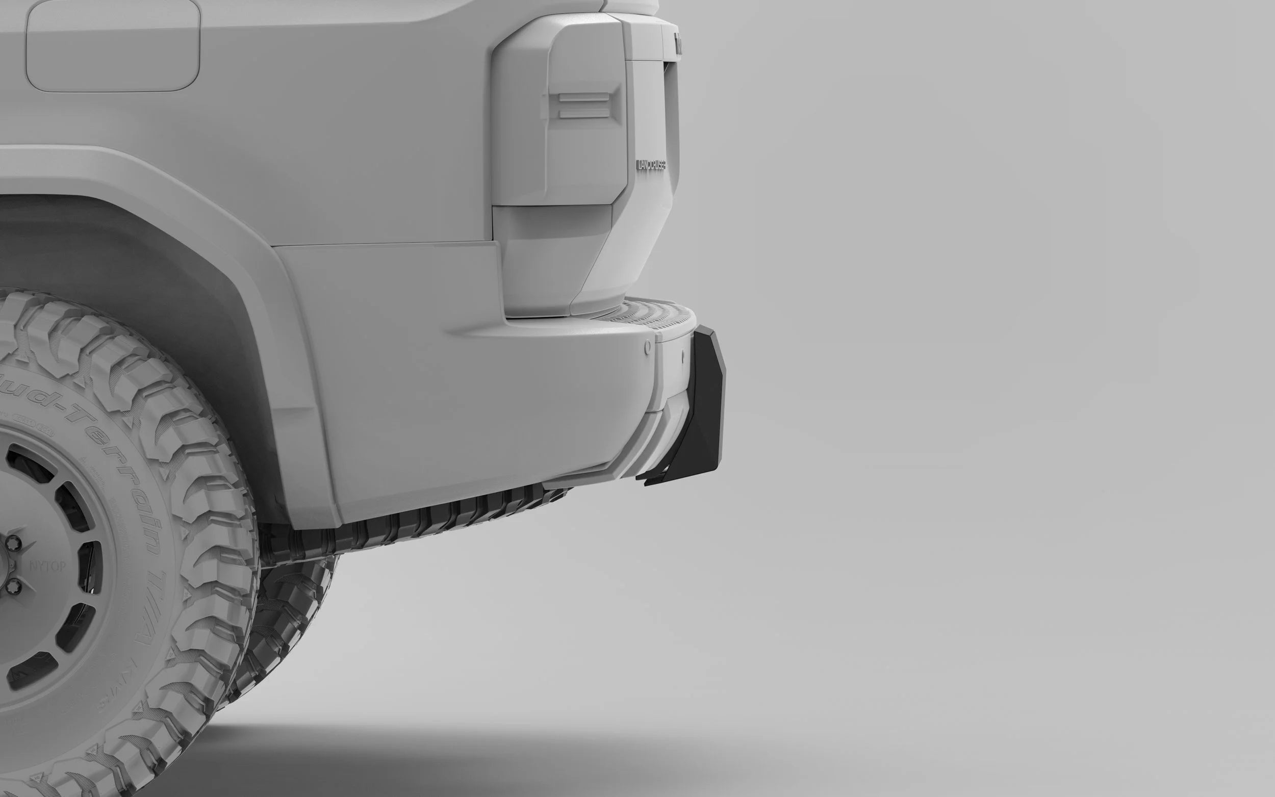 NYTOP Rear Hitch Skid Cover For 2024-Current Toyota Land Cruiser