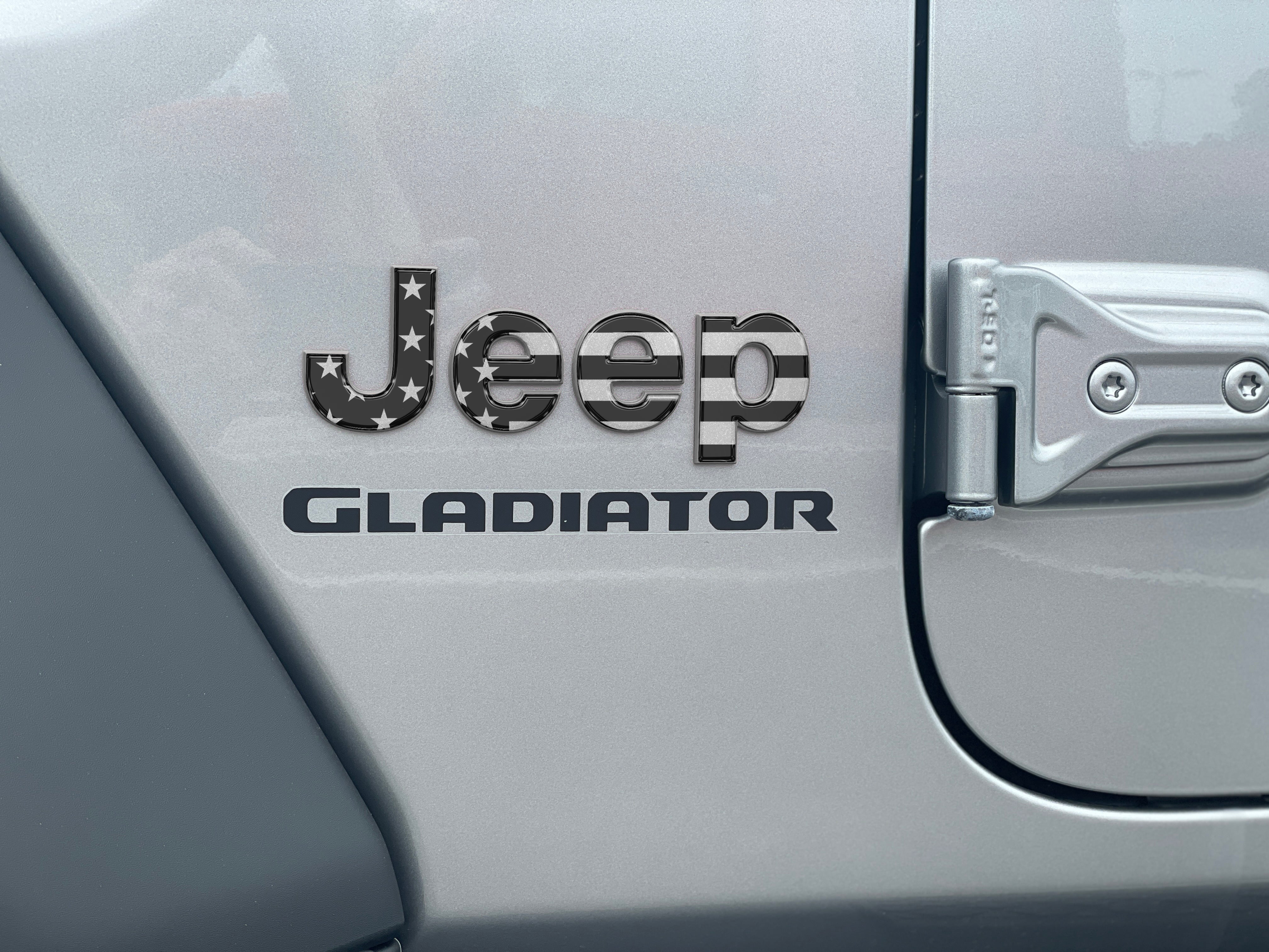Driver & Passenger Side Emblem Overlays Fits 2019-2026 Jeep Gladiator