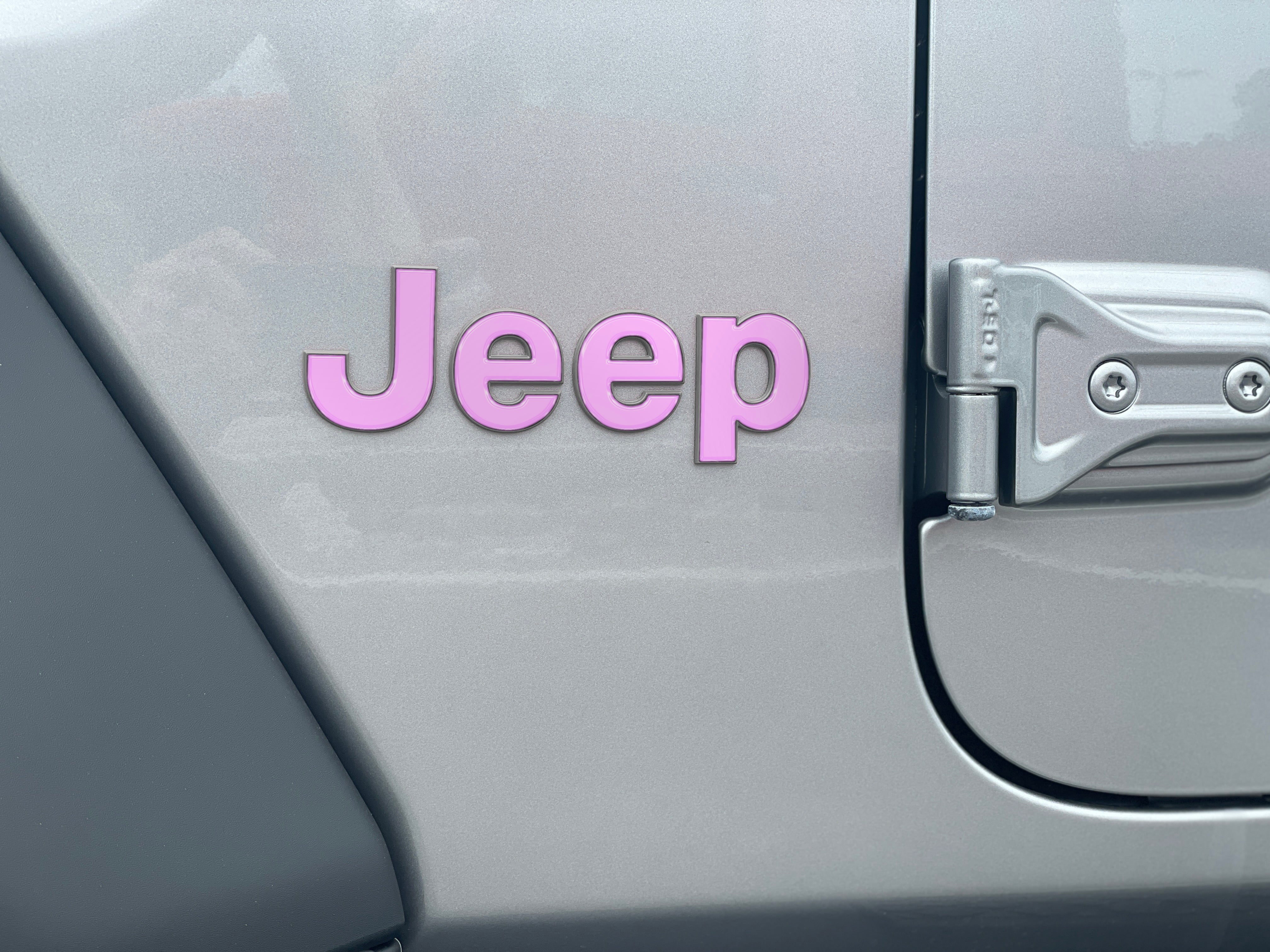 Driver & Passenger Side Letter Overlays Fits 2018-2026 Jeep Wrangler JL
