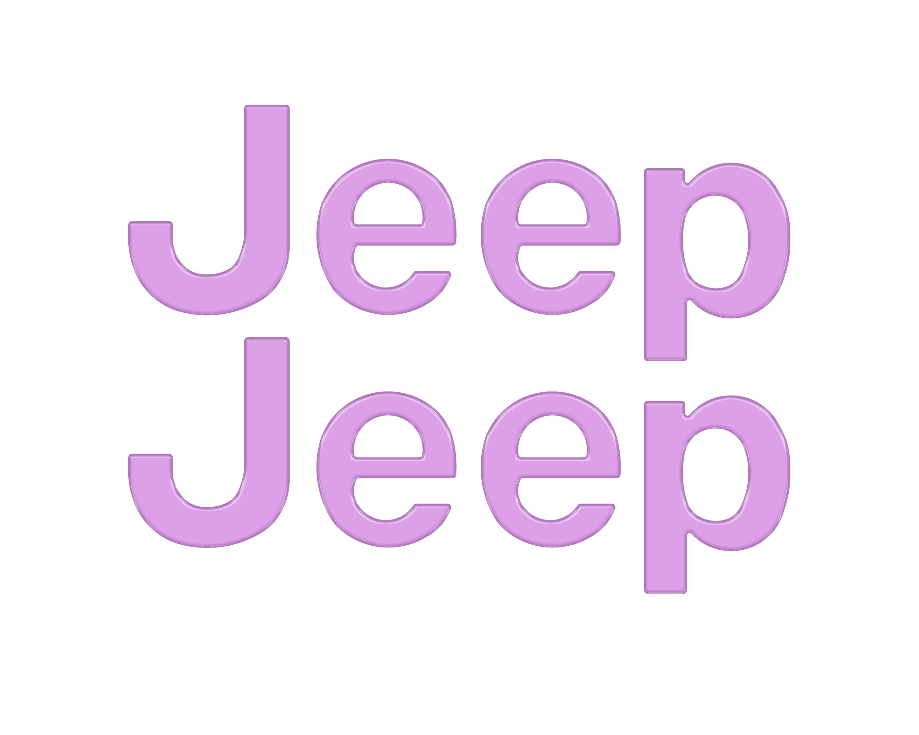 Driver & Passenger Side Letter Overlays Fits 2018-2026 Jeep Wrangler JL