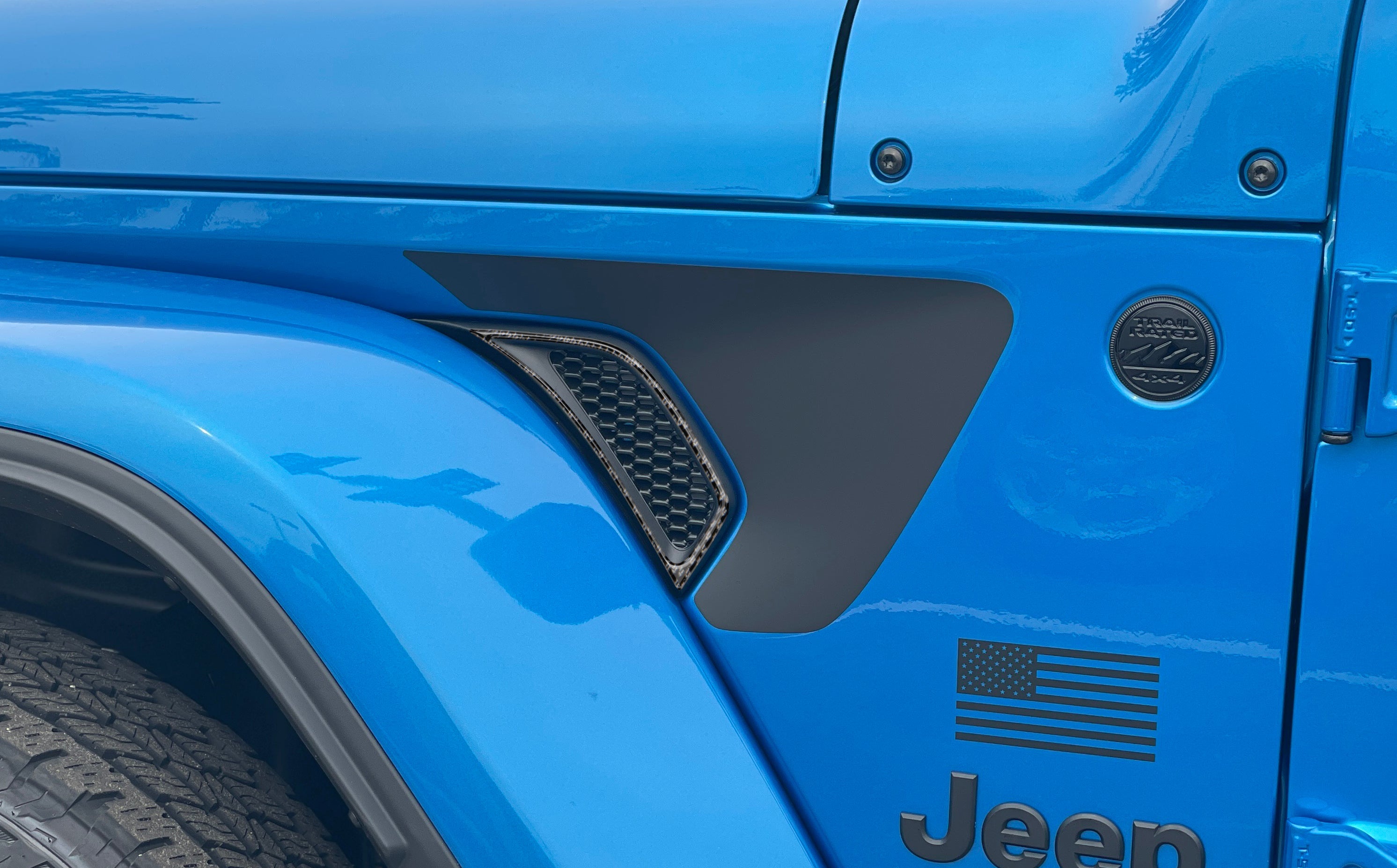 Side Vender Vent Accent Overlays Fits 2019-2026 Jeep Gladiator