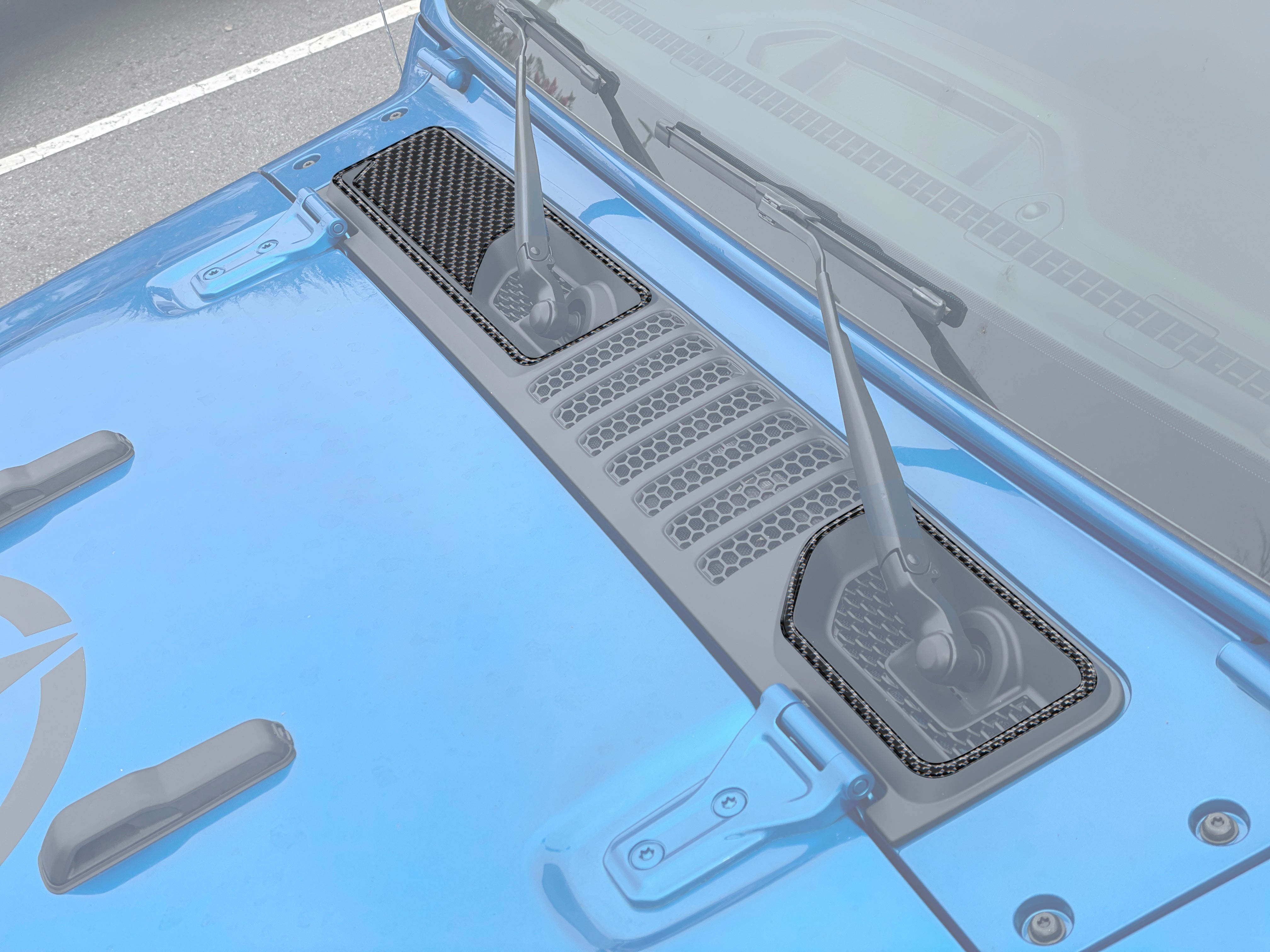 Center Cowl Accent Overlays Fits 2019-2026 Jeep Gladiator