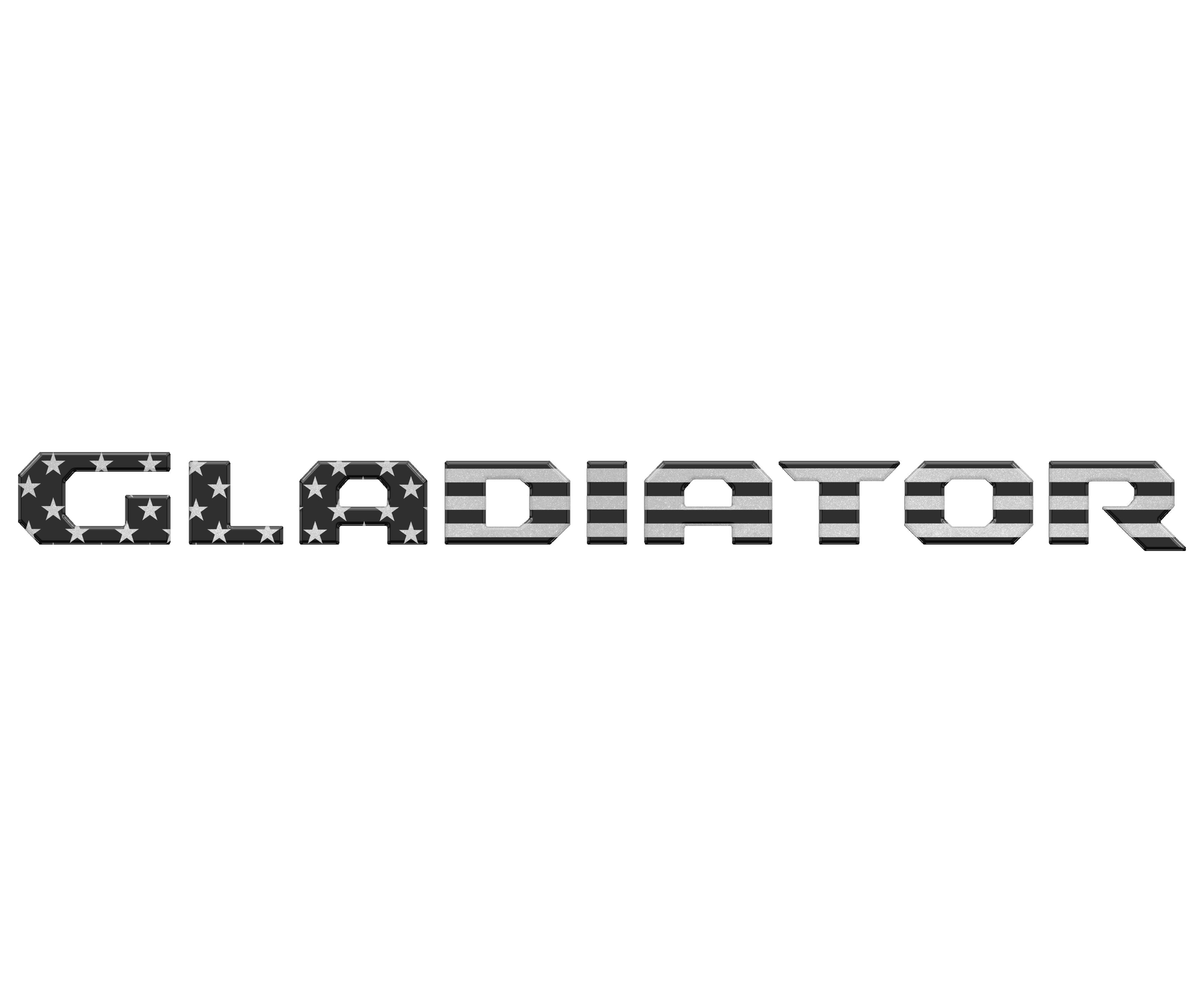 Tailgate Letter Replacement Overlays Fits 2020-2026 Jeep Gladiator