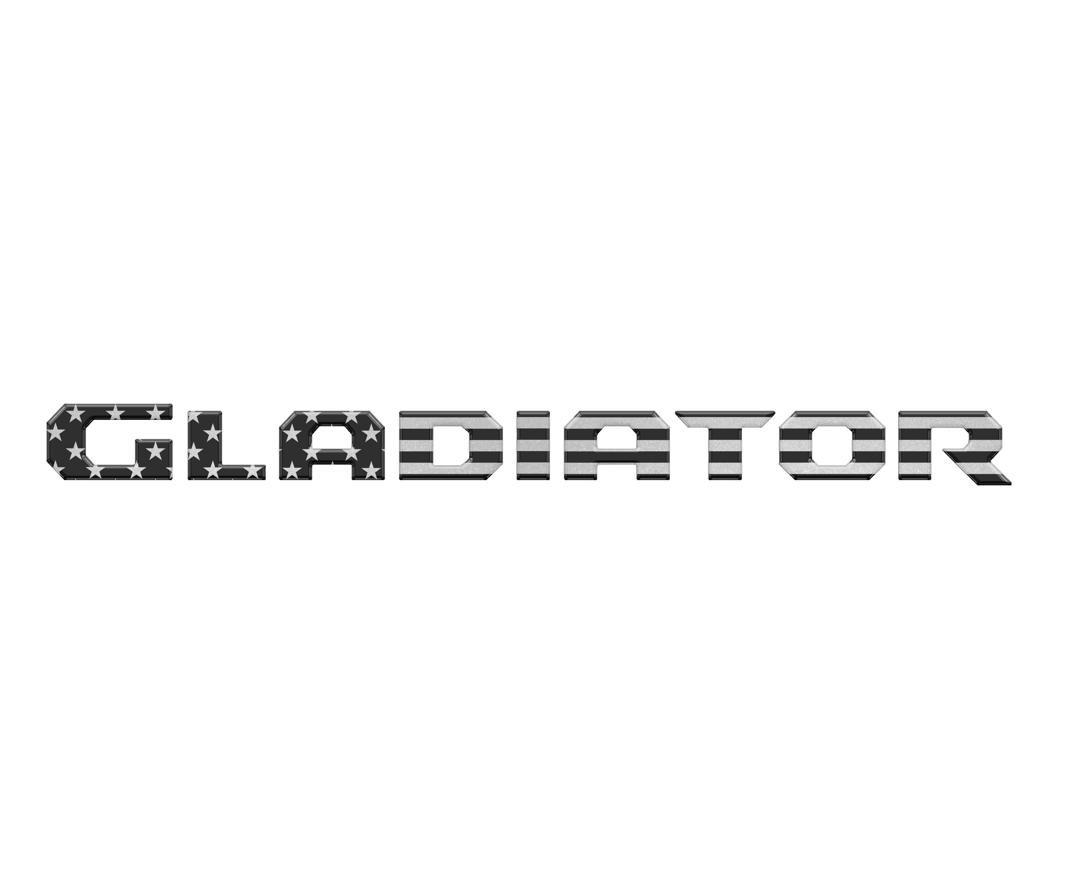 Raised Lettering Decal Fits 2020-2026 Jeep Gladiator
