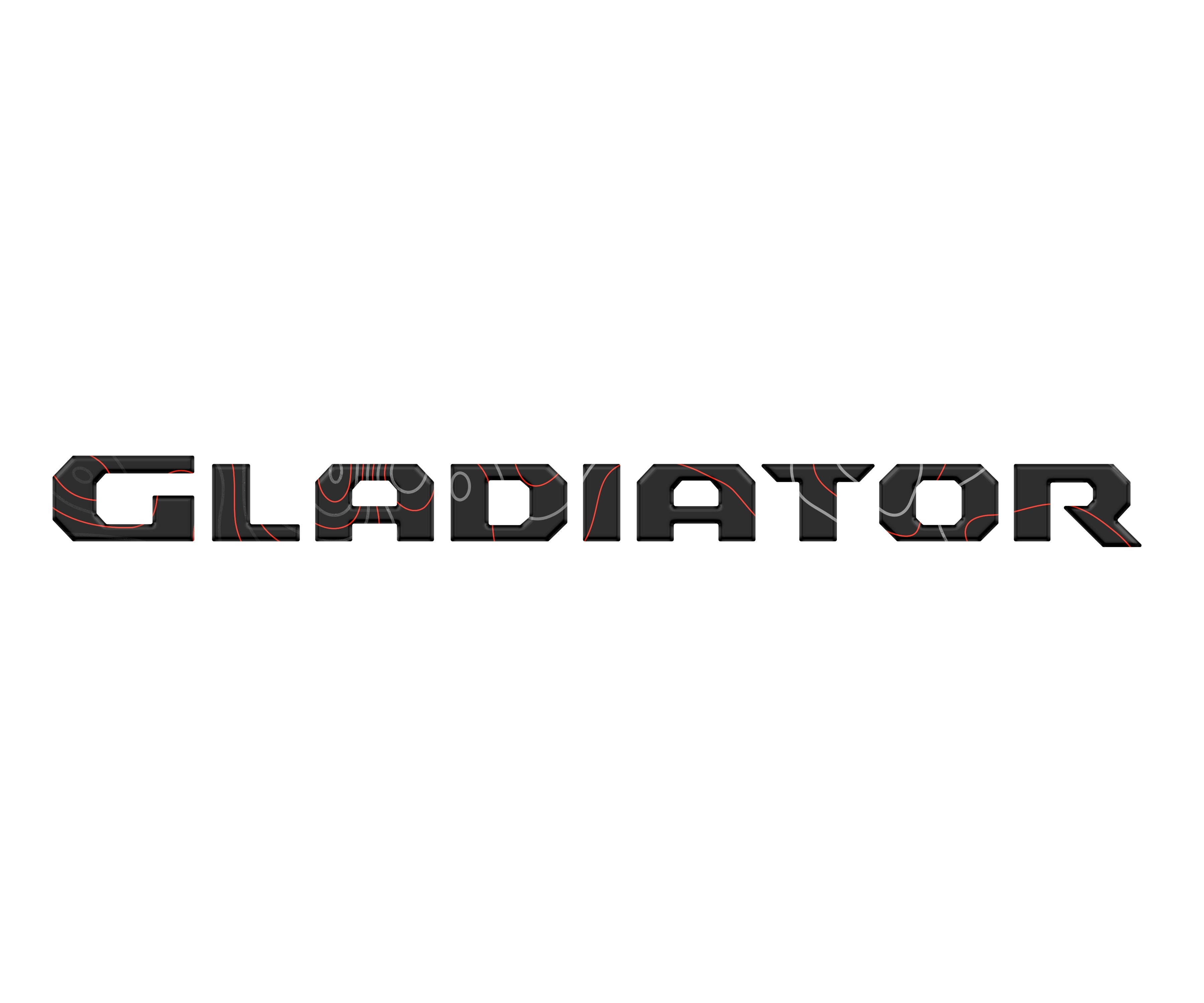 Raised Lettering Decal Fits 2020-2026 Jeep Gladiator
