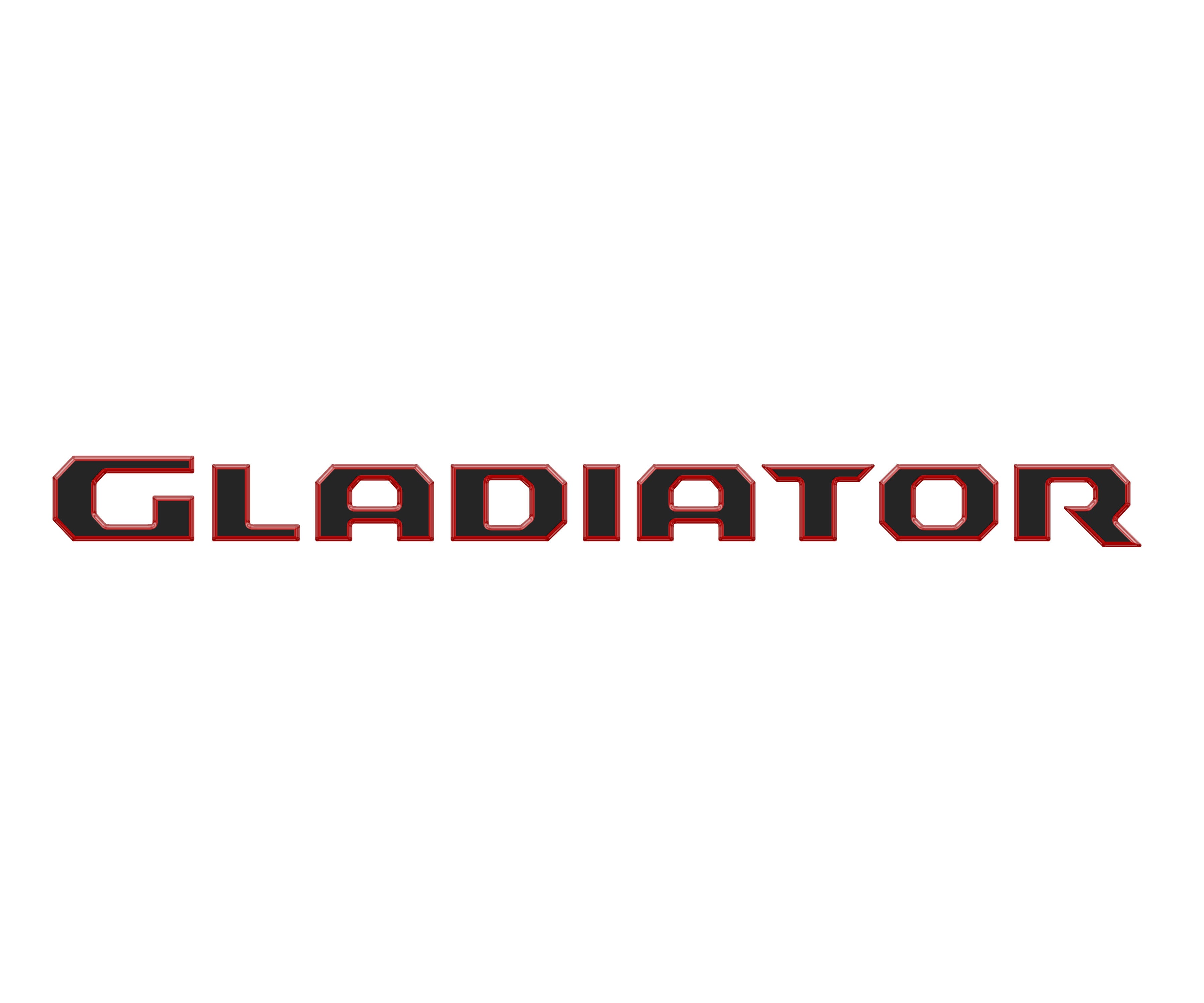 Raised Lettering Decal Fits 2020-2026 Jeep Gladiator