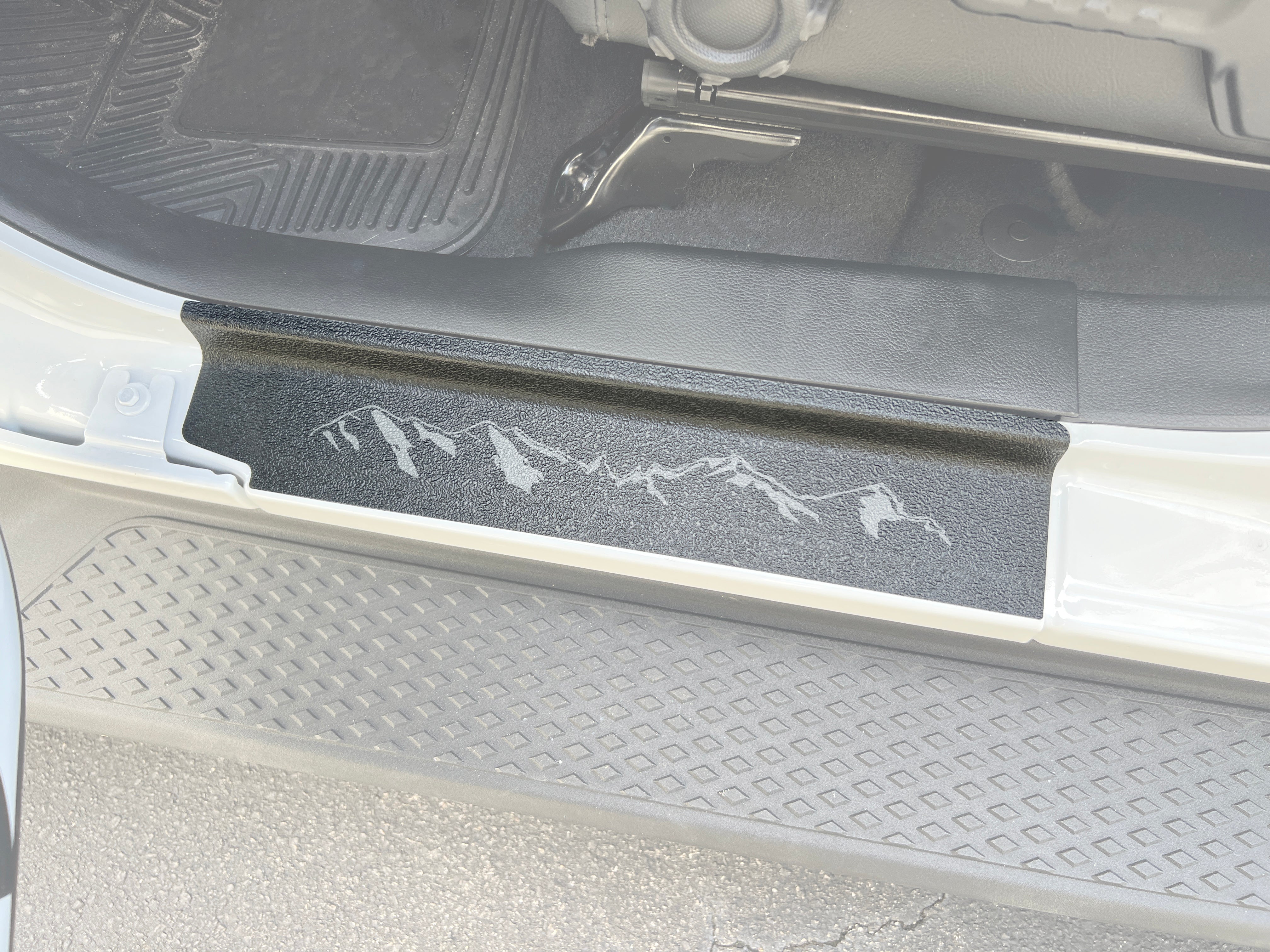 Textured Door Sill Overlays Fits 2019-2026 Jeep Wrangler