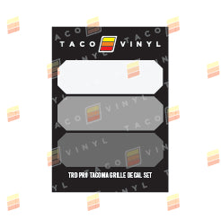 Pro Grille Decals For Tacoma