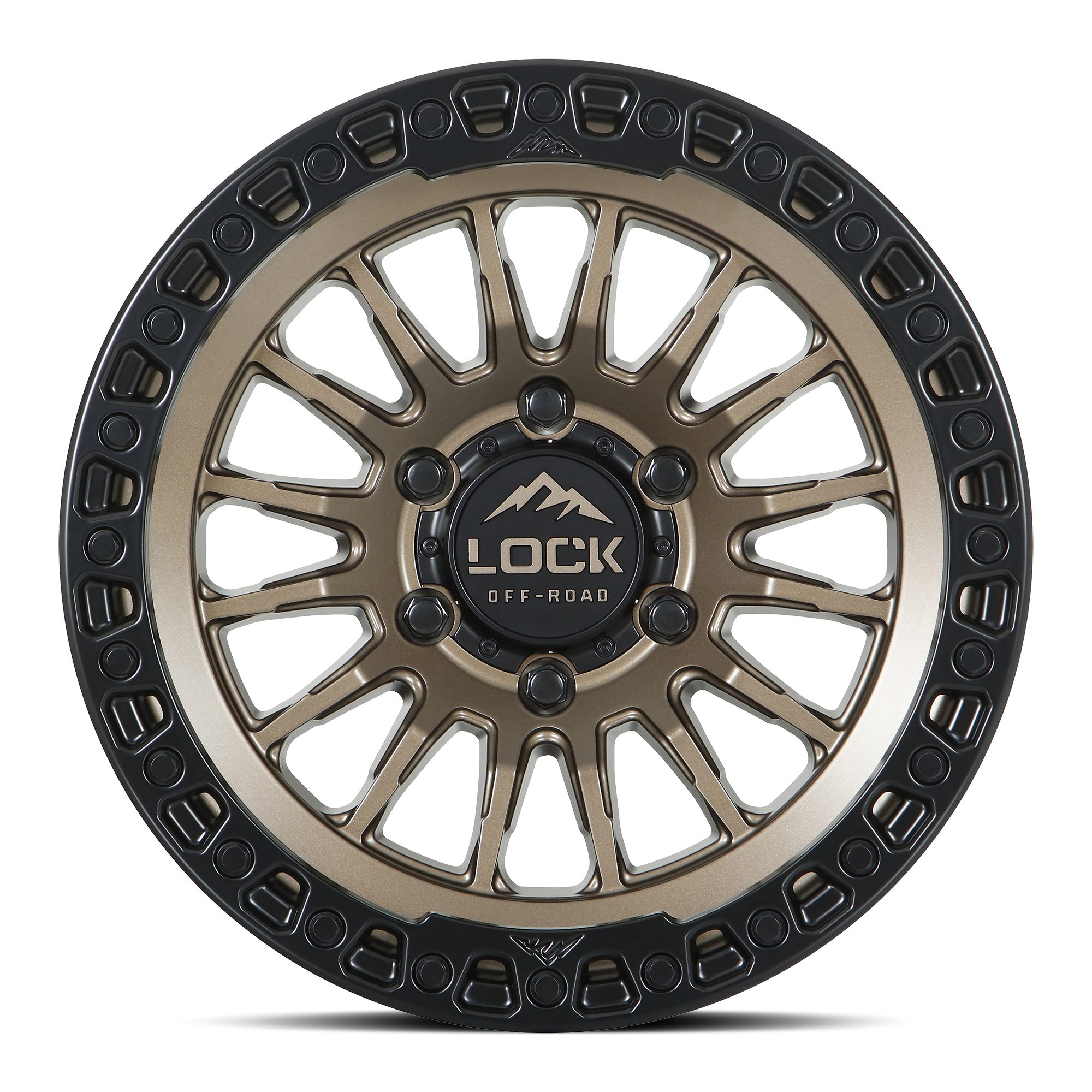 GRIT- MATTE BRONZE W MATTE BLACK RING
