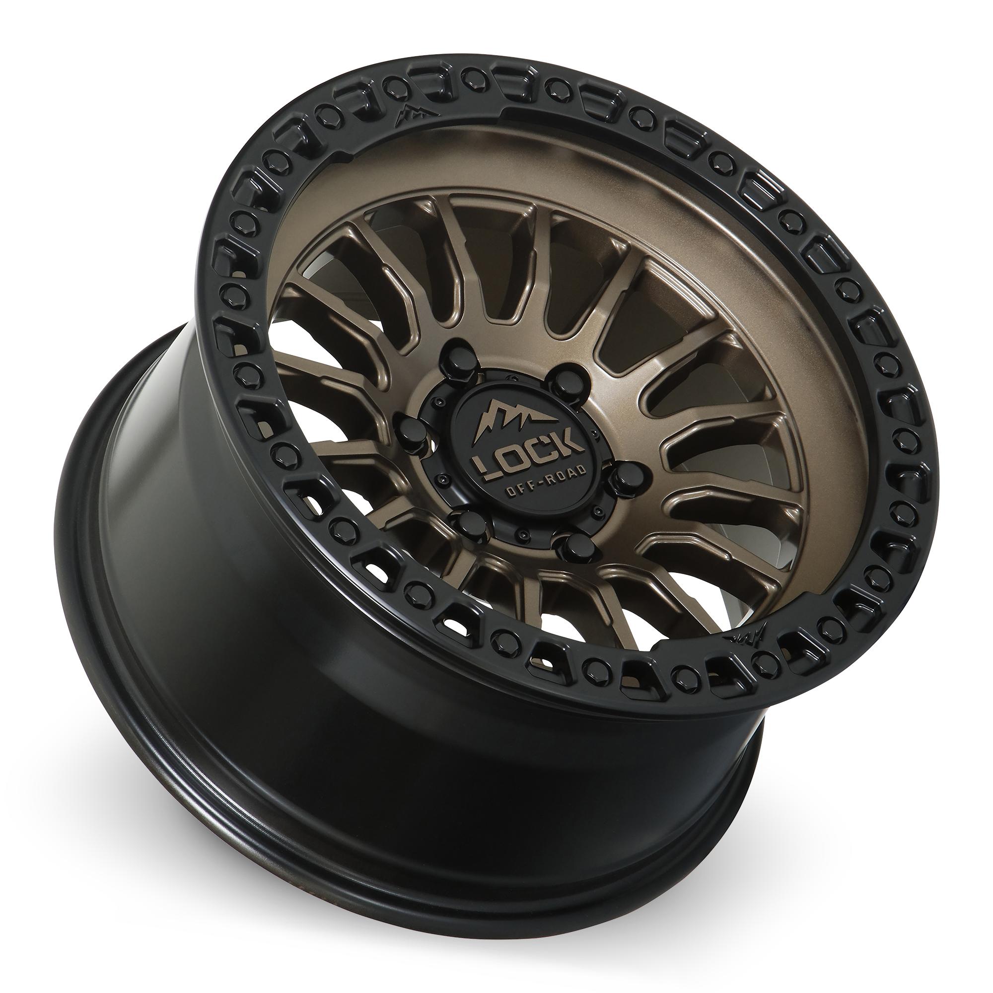 GRIT- MATTE BRONZE W MATTE BLACK RING