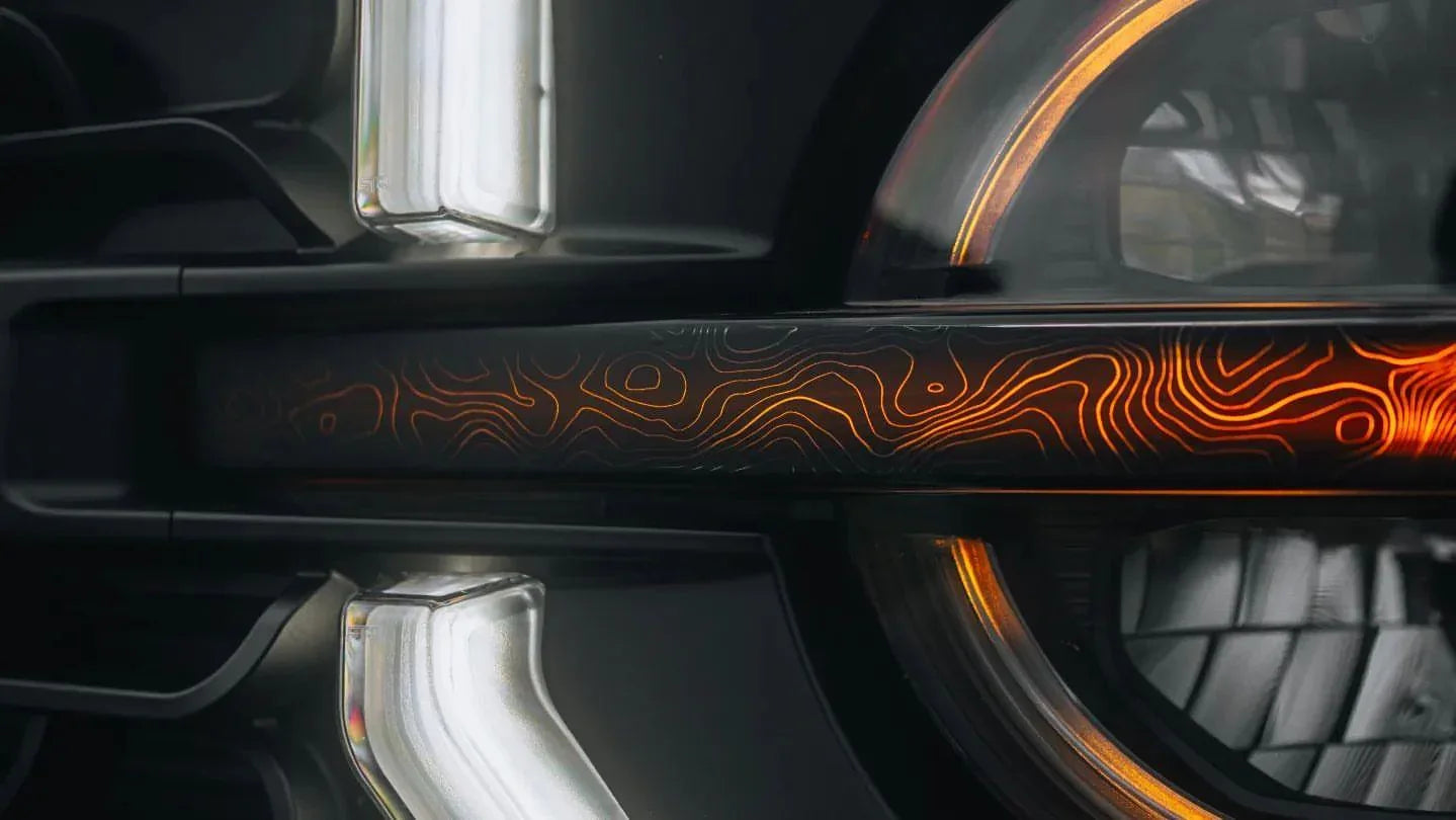 Topo Signature DRL Bar Overlays (Printed Series) For 2021+ Bronco (Signature Headlights)