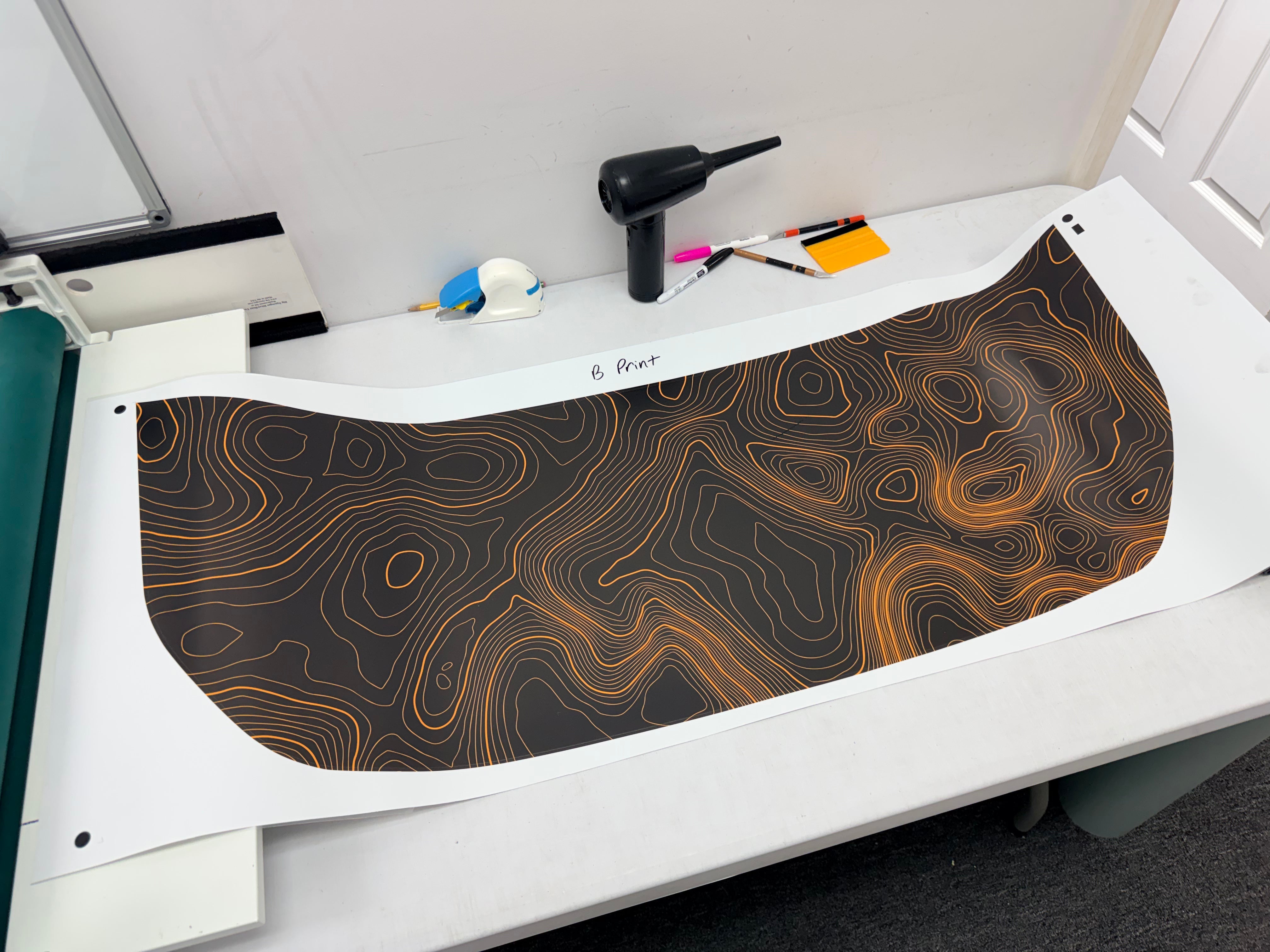 Stealth Topographic Map Hood Overlay (Printed Series) For 2021+ Bronco