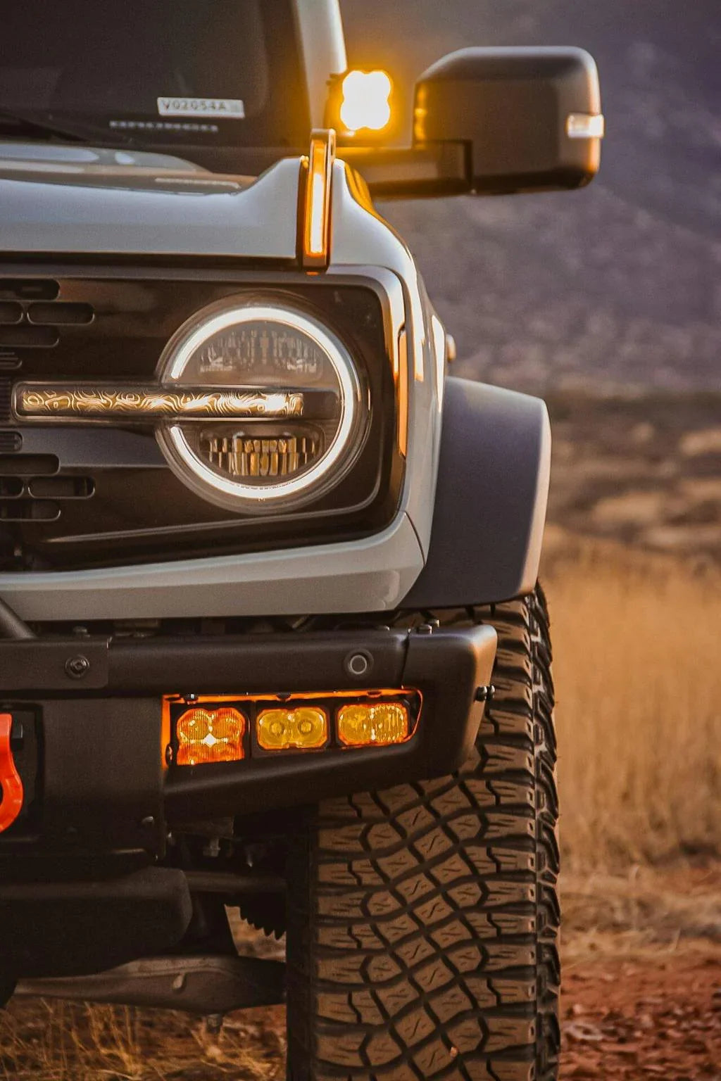 Topo Signature DRL Bar Overlays (Printed Series) For 2021+ Bronco (Signature Headlights)