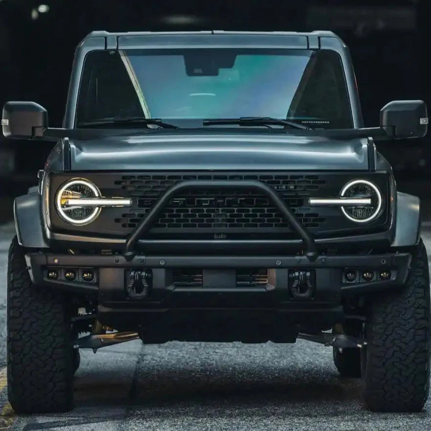 Triple LED Fog Light Kit For 2021-2026 Ford Bronco | Steel Modular Bumper | 90W