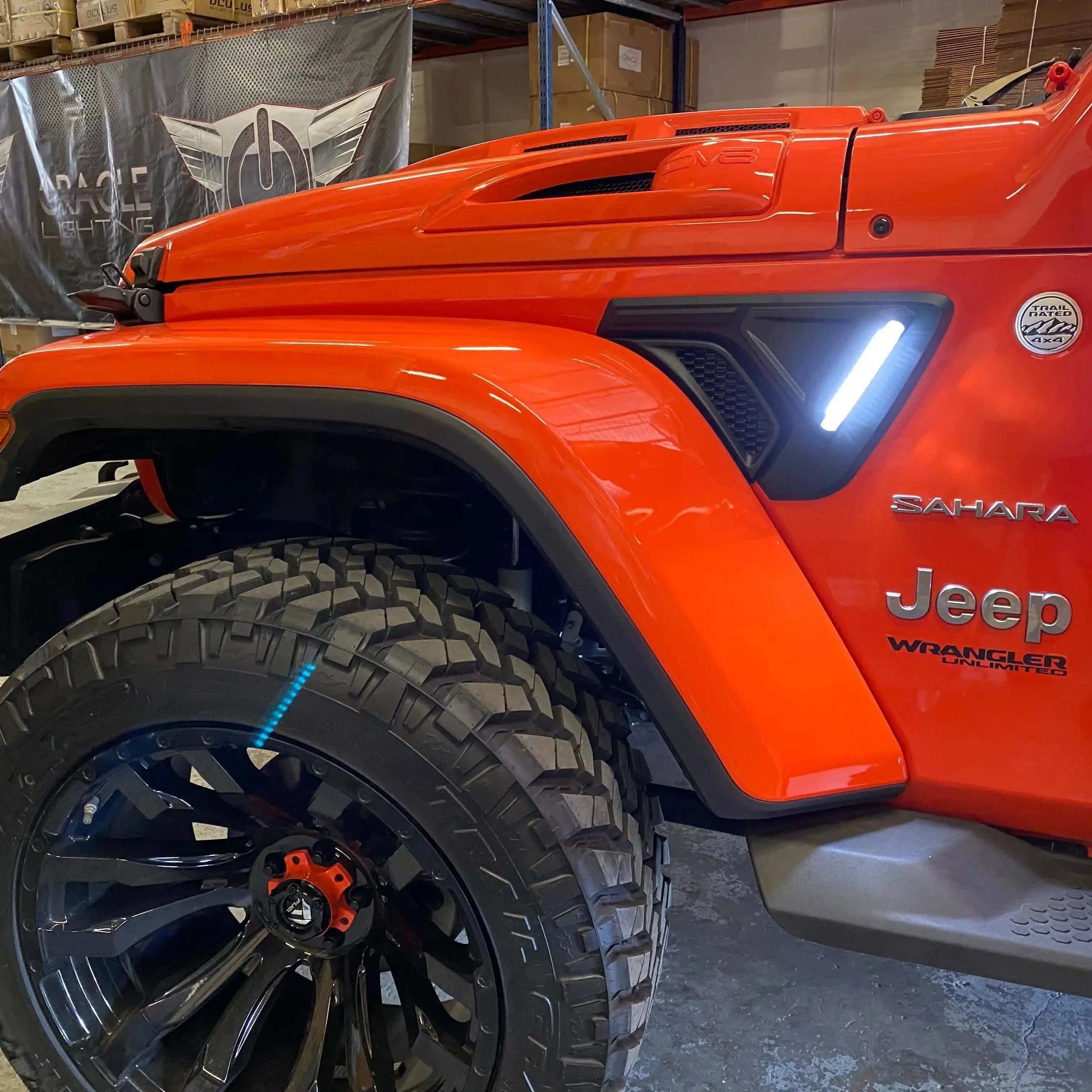 Sidetrack LED Fender Lights For Jeep Wrangler JL & Gladiator JT - Entry & Turn Signal | ORACLE