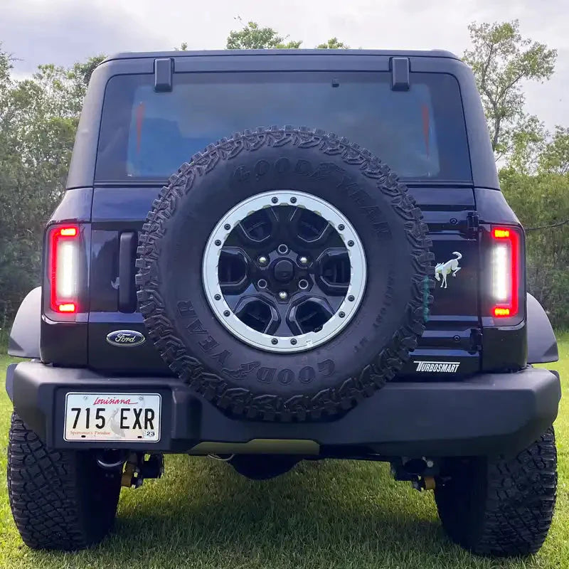 V2 | Flush Mount LED Tail Lights For 2021-2025 Ford Bronco - Low Profile | 1,400 Lumens